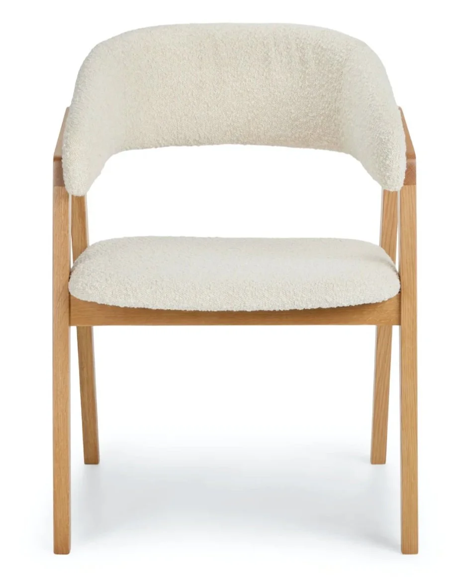 Josra Ivory Boucle Chair by Article