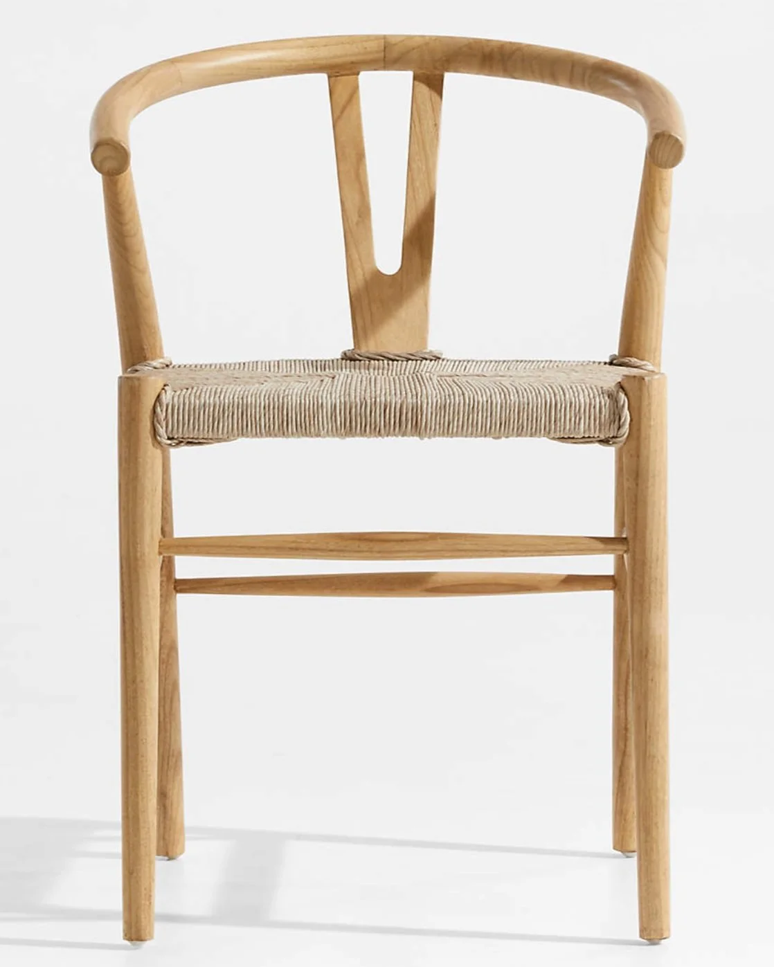 Crescent Natural Wishbone Chair by Crate & Barrel