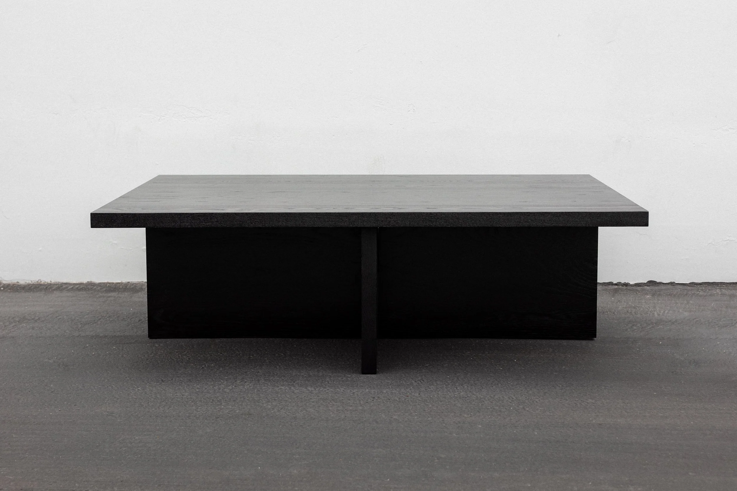Modern Black Coffee Table Solid Wood