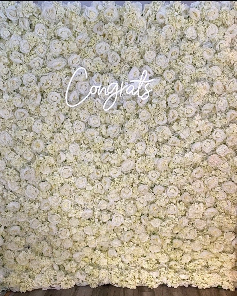 wedding flower wall rental
