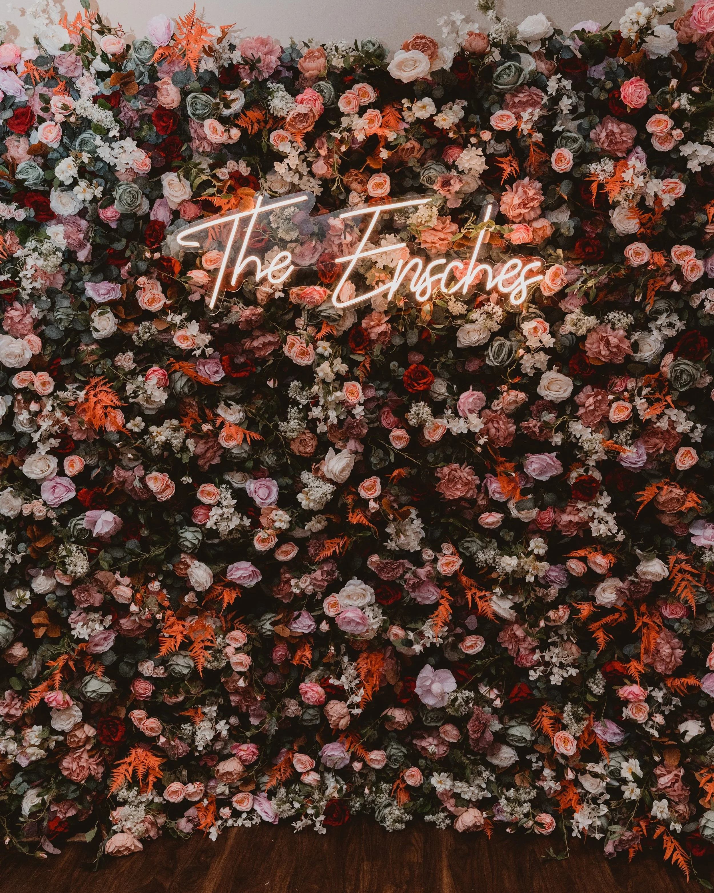 wild flower wall custom neon sign