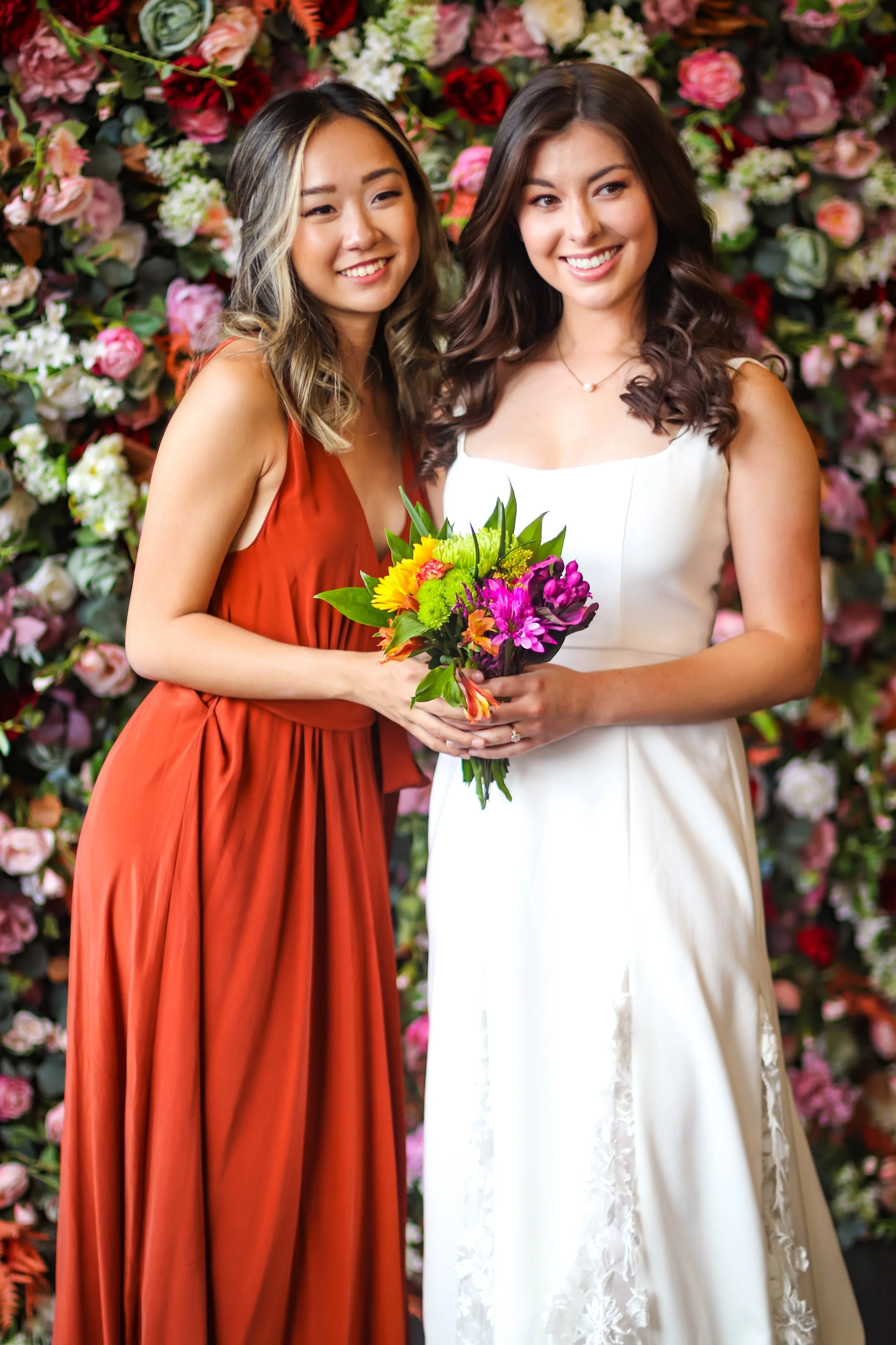 Wedding flower wall backdrop rental photo booth 