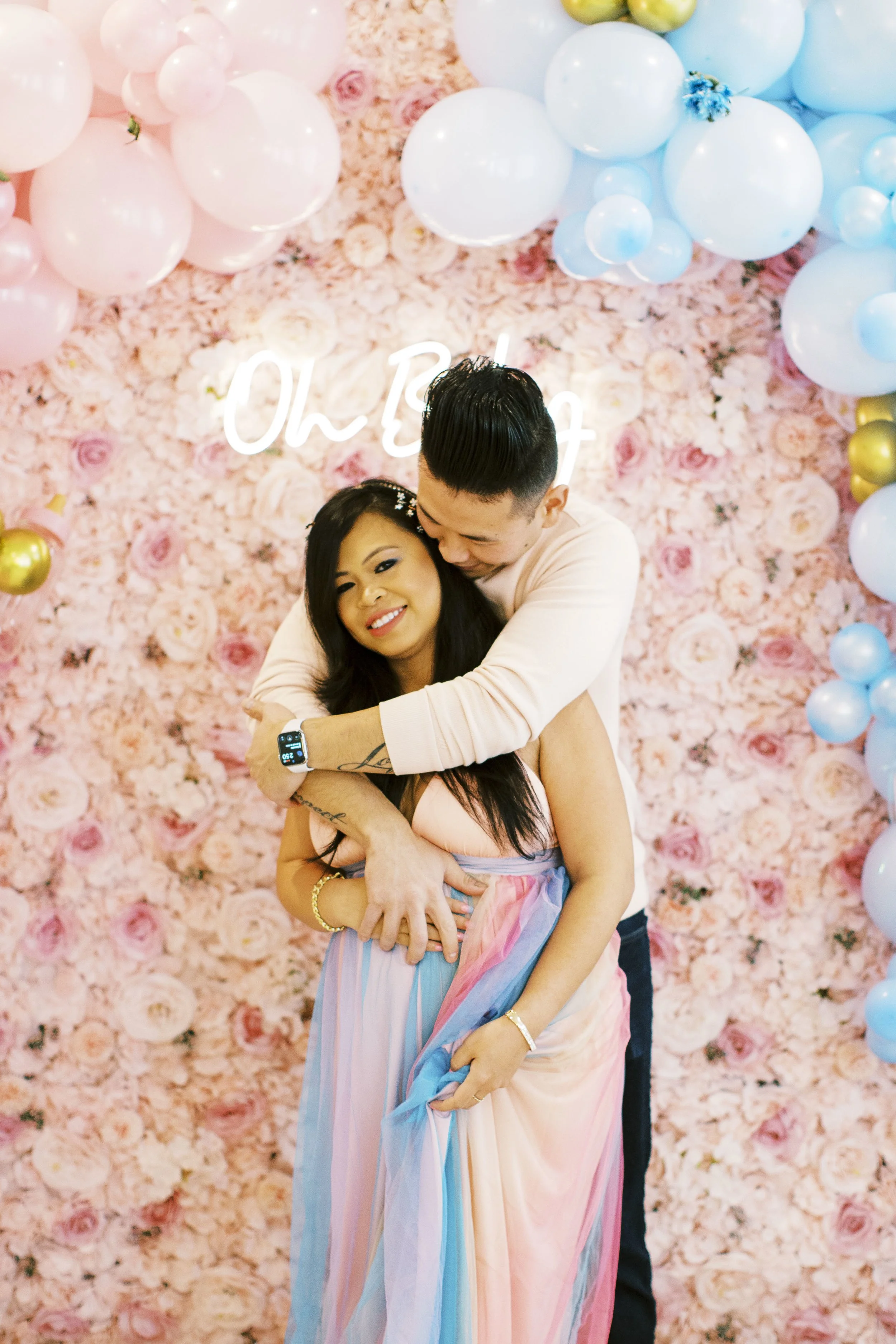 baby shower flower wall