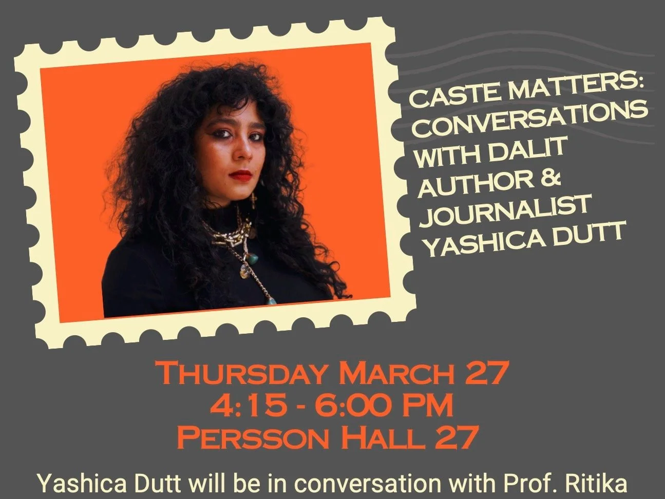 Lecture and Workshop on Caste at Colgate University