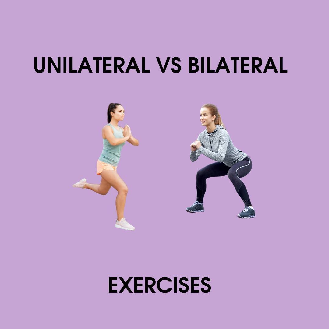 A unilateral movement is one that requires the use of a single arm or leg to perform an exercise whereas a bilateral movement requires both.⁠
⁠
Why incorporate both?⁠
⁠
Unilateral Movements:⁠
➡️ Require more balance⁠
➡️ Increase the overall level of 