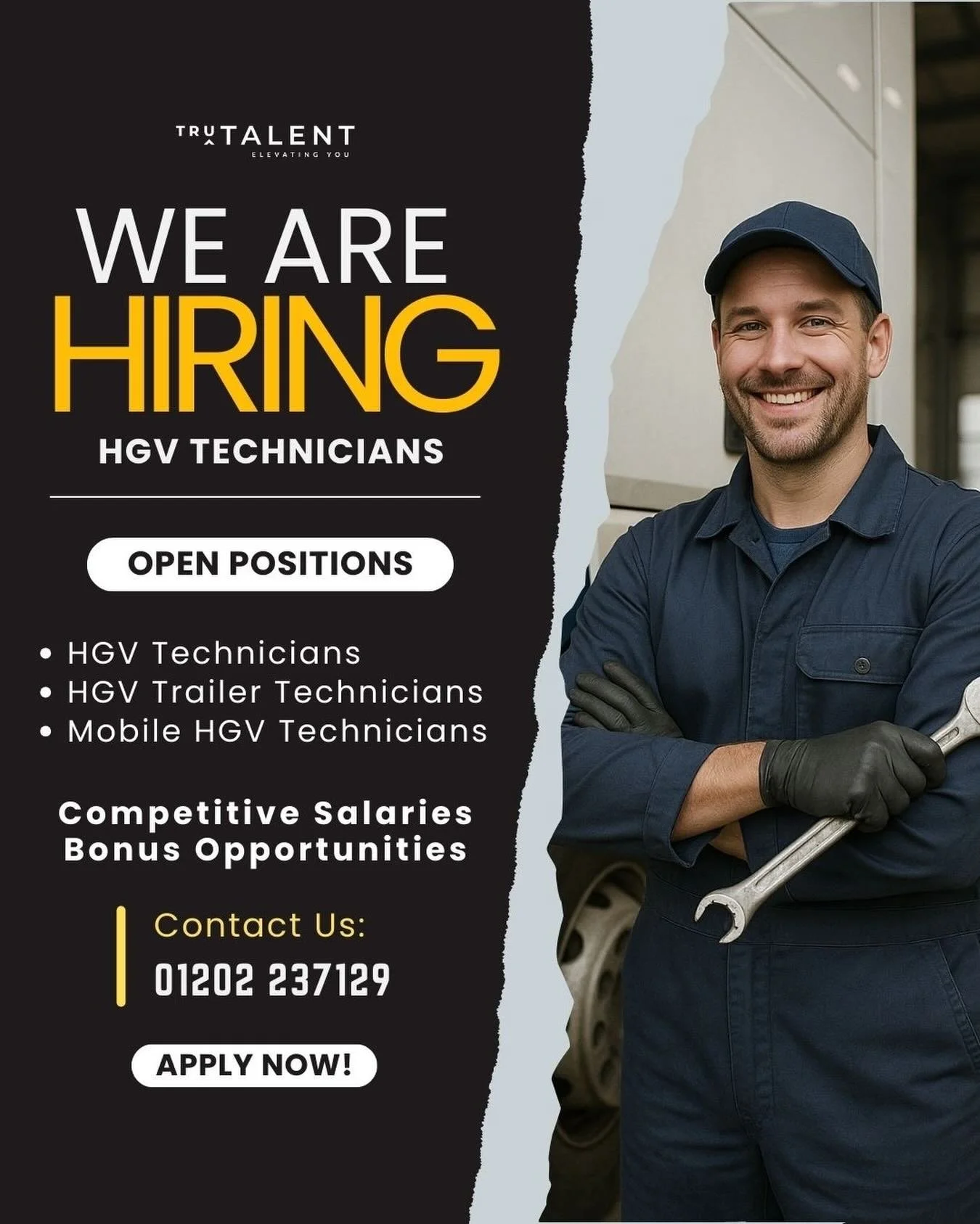 𝐋𝐨𝐨𝐤𝐢𝐧𝐠 𝐟𝐨𝐫 𝐲𝐨𝐮𝐫 𝐧𝐞𝐱𝐭 𝐦𝐨𝐯𝐞 𝐢𝐧 𝐭𝐡𝐞 𝐇𝐆𝐕 𝐰𝐨𝐫𝐥𝐝? 🚛

 Tru Talent are recruiting skilled HGV Technicians, Trailer Technicians and Mobile HGV Technicians for reputable employers across the UK. Whether you prefer workshop 