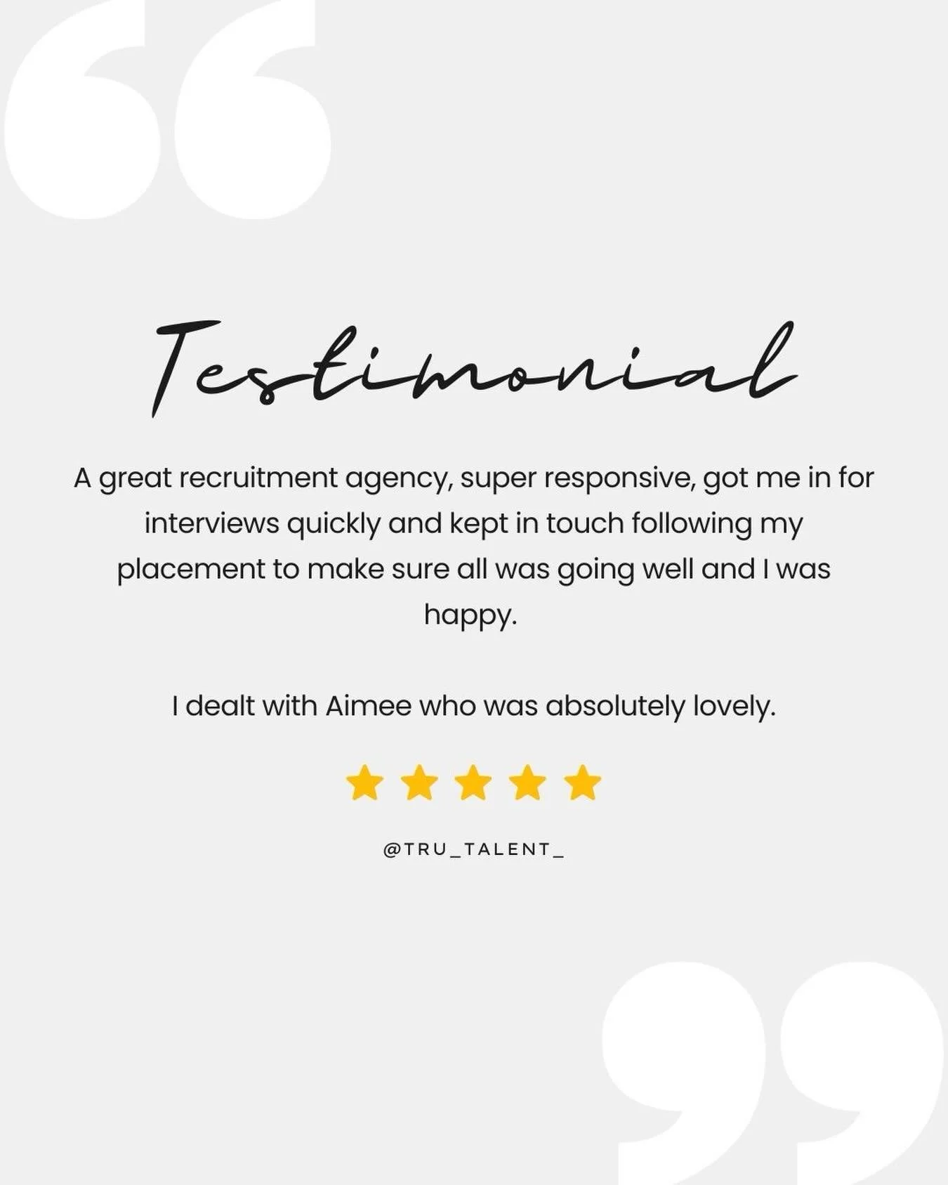 Our reviews are a testament to the incredible people behind the scenes. We couldn&rsquo;t be more prouder of the Tru Team. ⭐

Together we want to thank you for choosing and trusting in us. Your success is our greatest reward! 💫

#5StarService&nbsp;#
