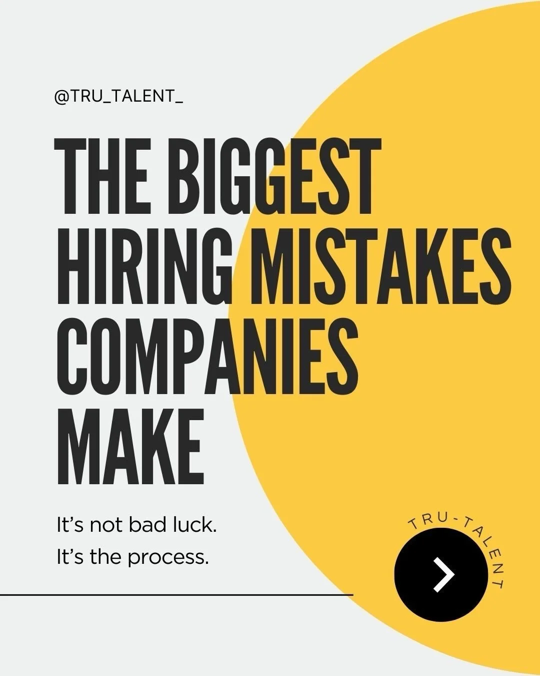 Most hiring mistakes aren&rsquo;t random. 𝐓𝐡𝐞𝐲&rsquo;𝐫𝐞 𝐩𝐫𝐞𝐝𝐢𝐜𝐭𝐚𝐛𝐥𝐞.

Rushing the process. Relying too heavily on CVs. Hiring for experience, not fit.
And it leads to the same outcome every time&hellip;

 The wrong person in the wron