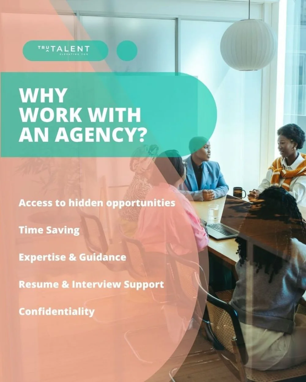 Why work with an agency? Simple, we make your next move the right one!

We open doors to opportunities you won&rsquo;t find advertised, take the pressure off your job search, and give you honest, expert guidance every step of the way. 

From refining