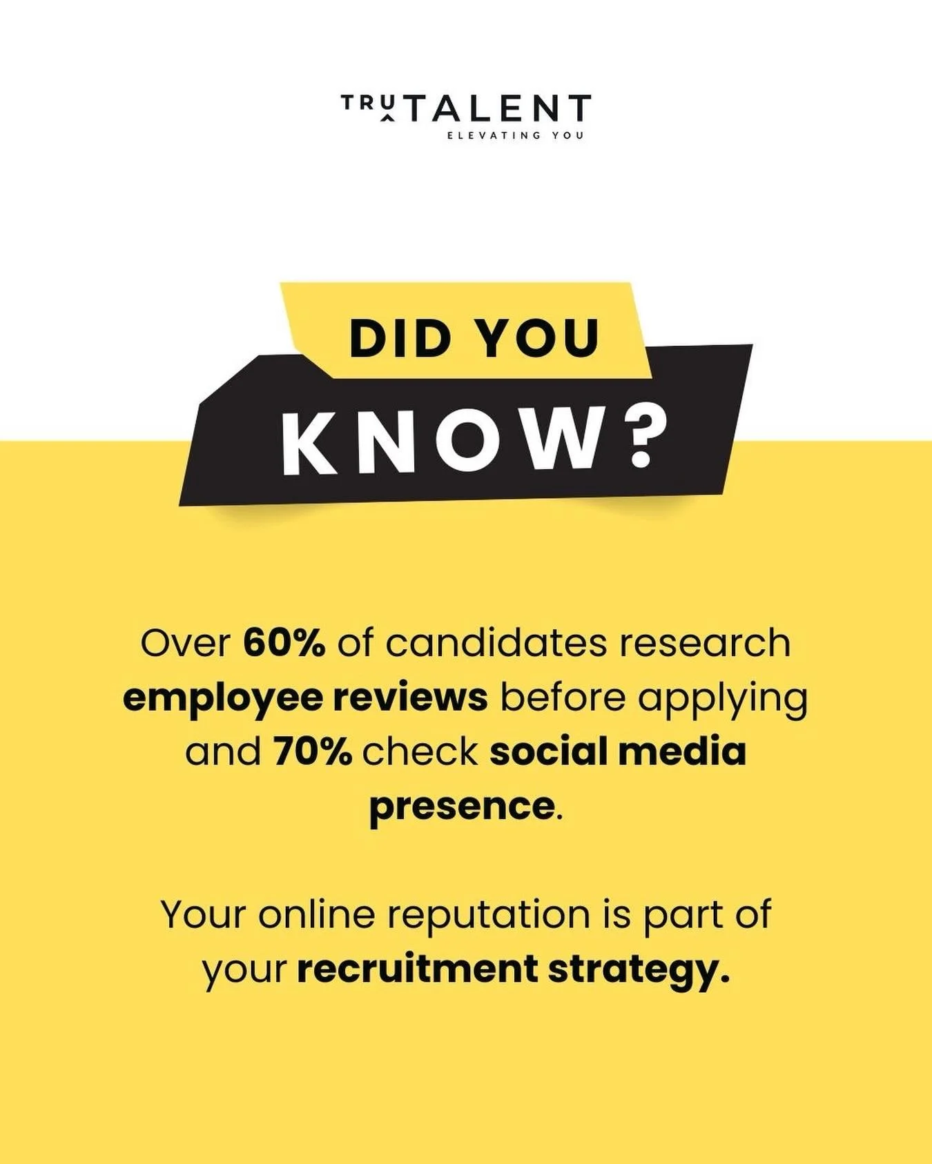 🔍 Your reputation speaks before you do!

Did you know, over 60% of candidates research employee reviews and 70% check social media before applying? Your online presence isn&rsquo;t just marketing, it&rsquo;s part of your recruitment strategy.

Showc