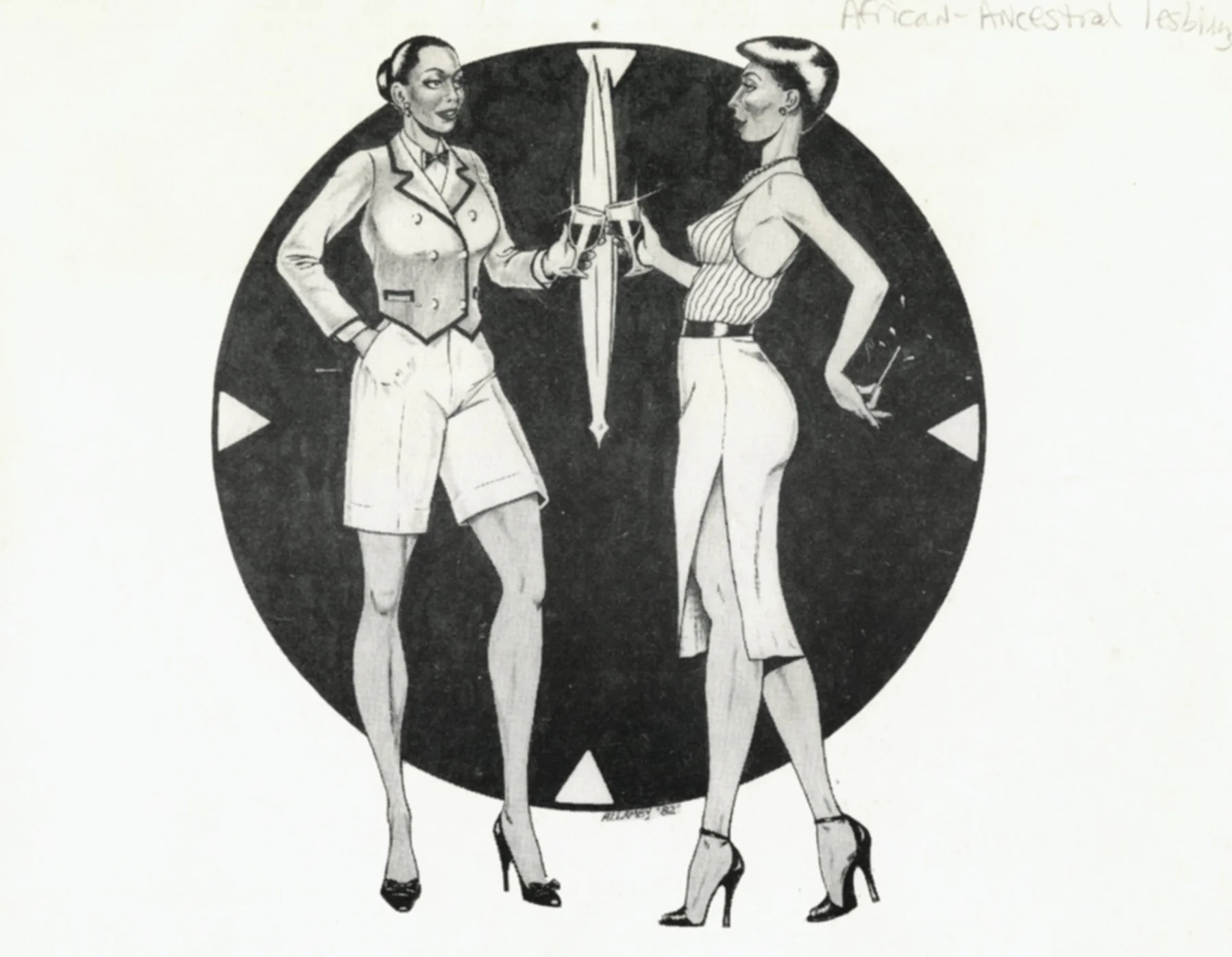 Barcard illustrations for Cinnamon Productions, 1982 (1)