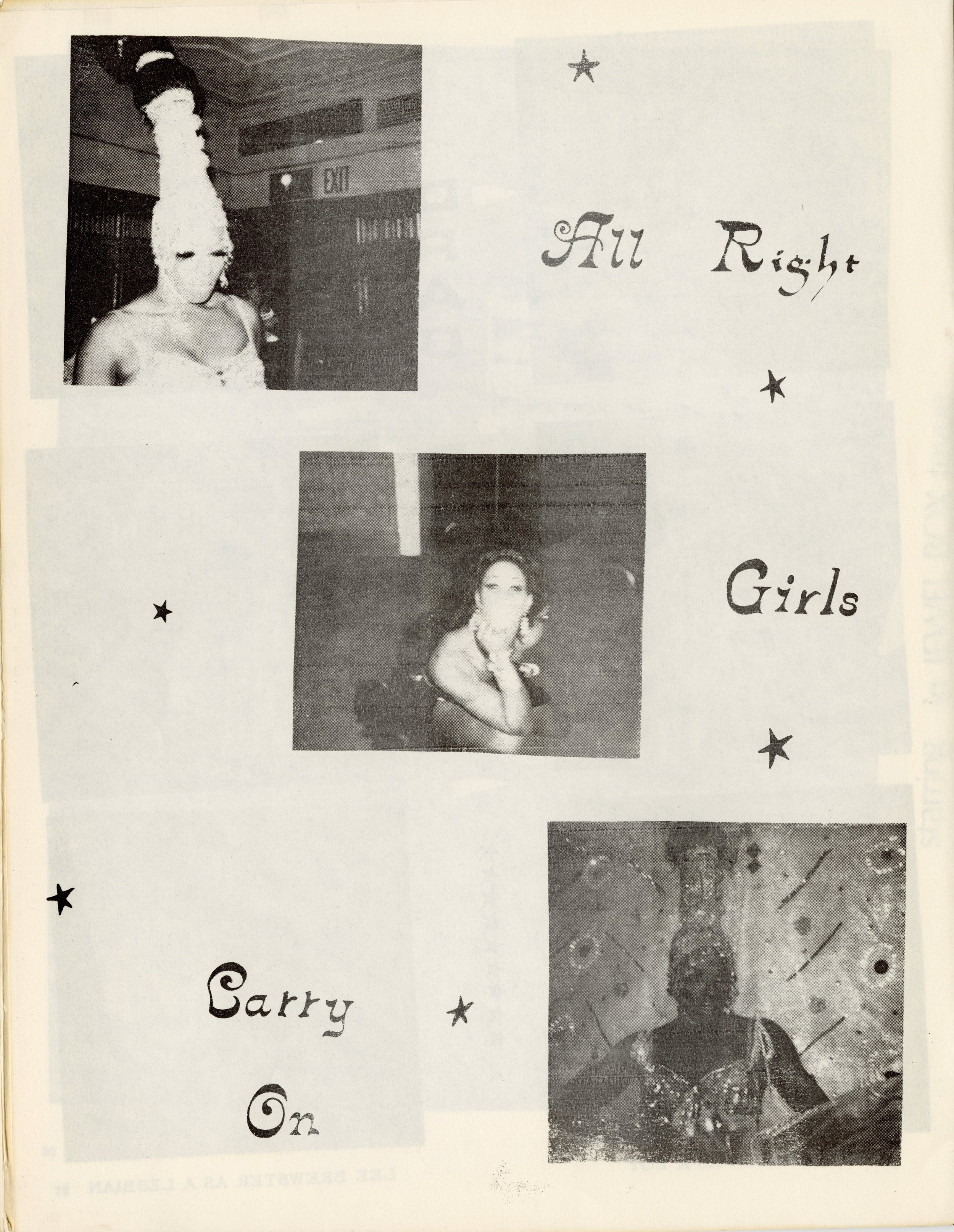 Girls: Drag Magazine 1971