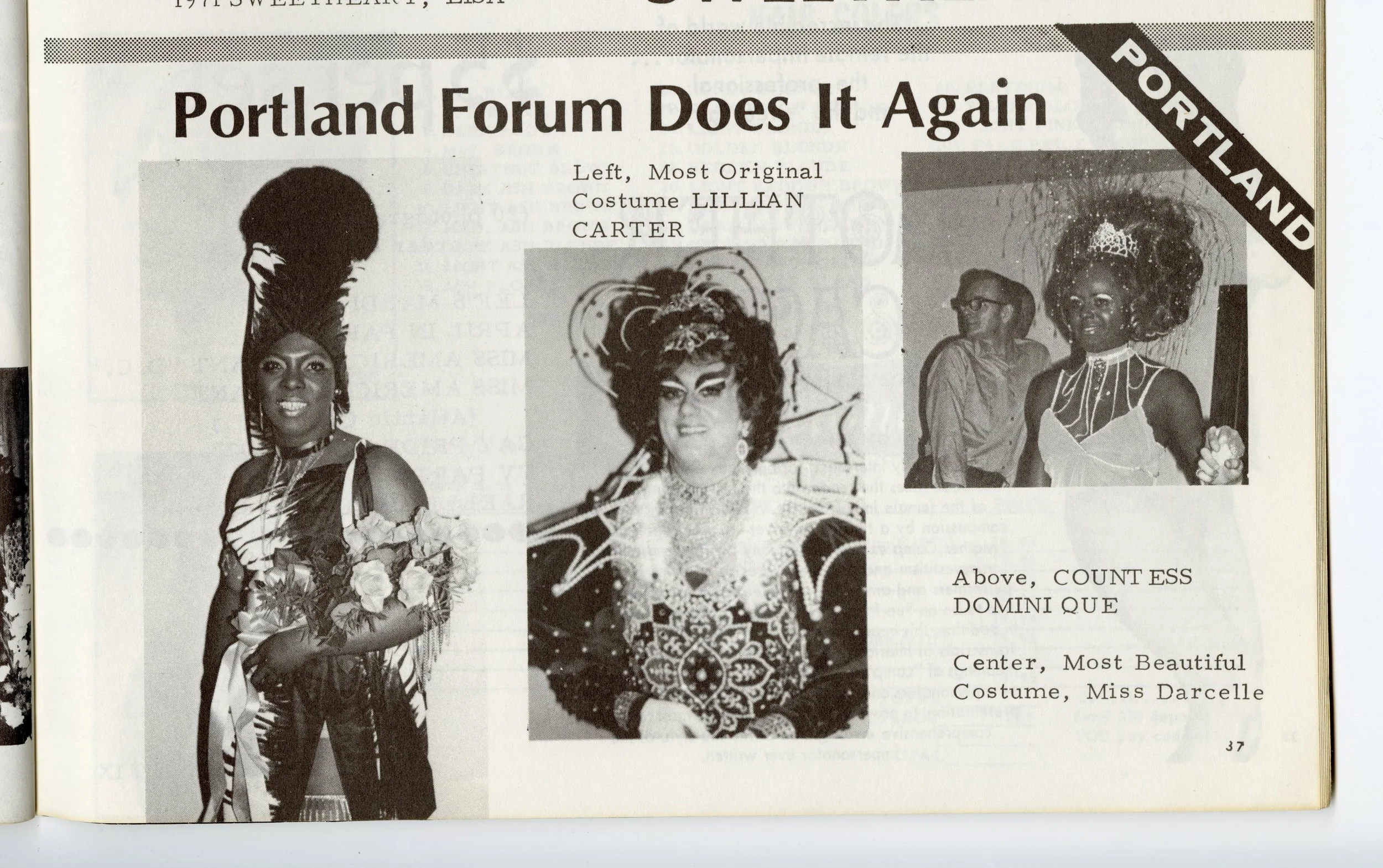 Portland Forum: Drag Magazine, 1973