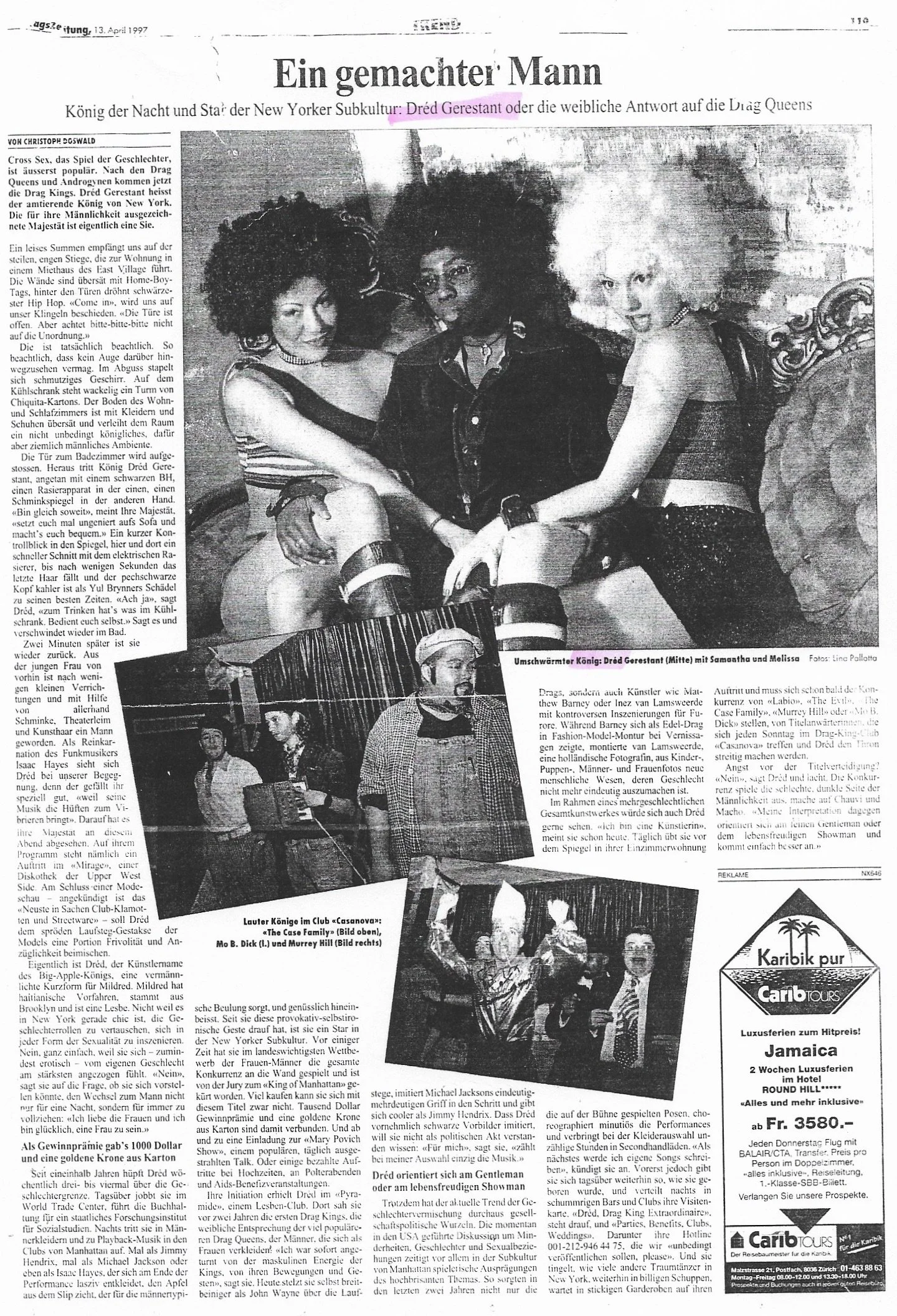 Dred: Berlin newspaper