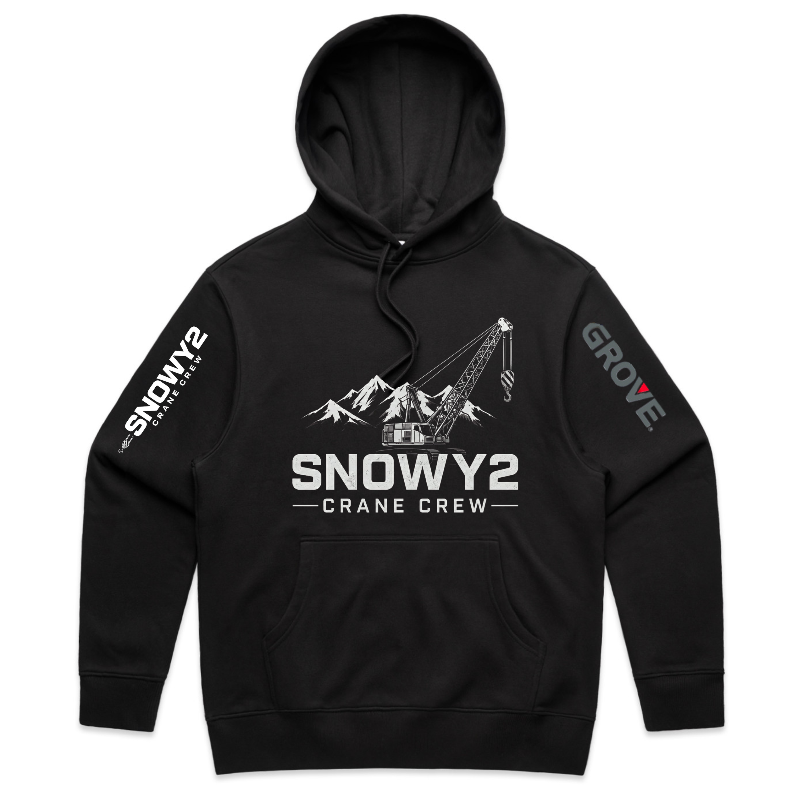 Snowy2 Crane Crew Heavy Hoodie
