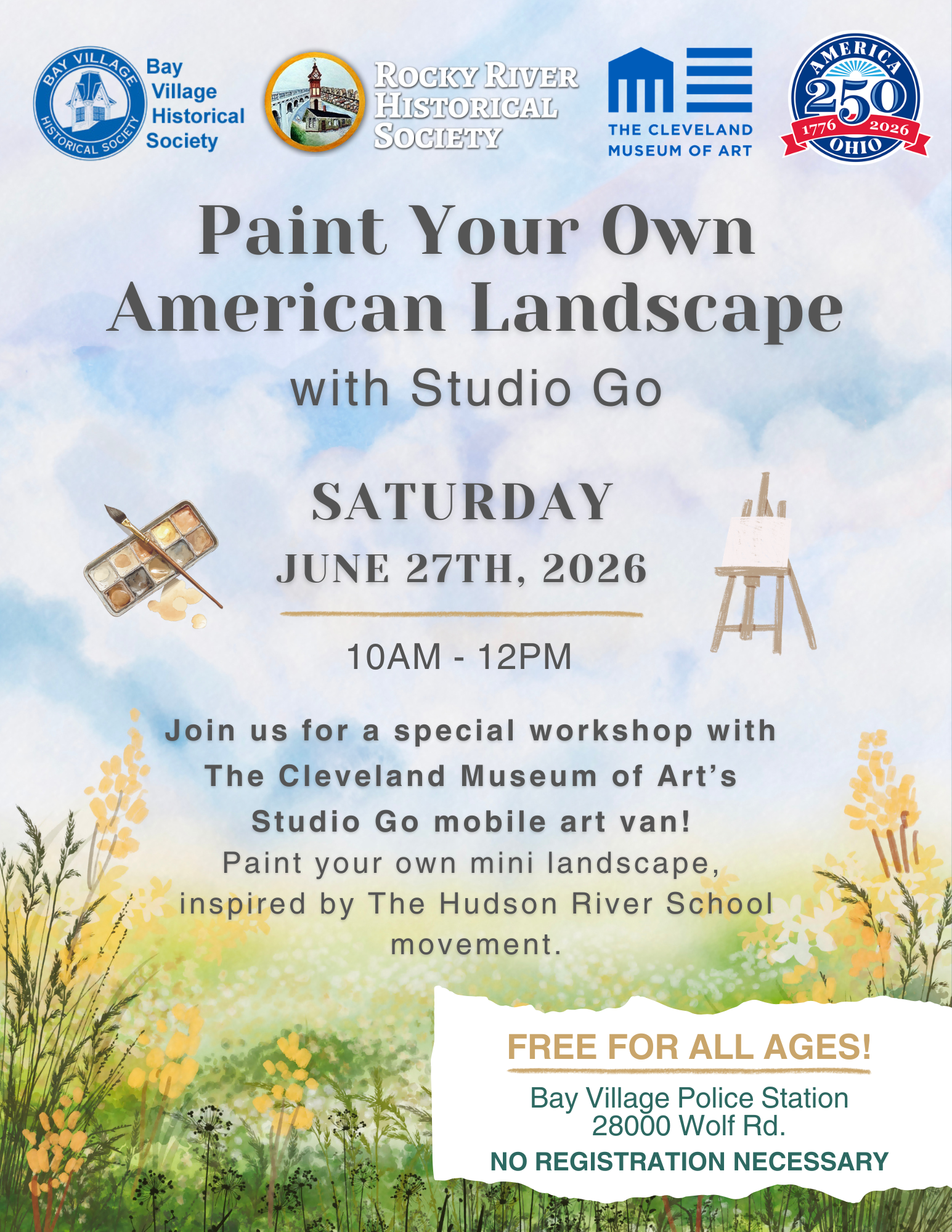 Paint Your Own American Landscape with Studio Go, Cleveland Museum of Art