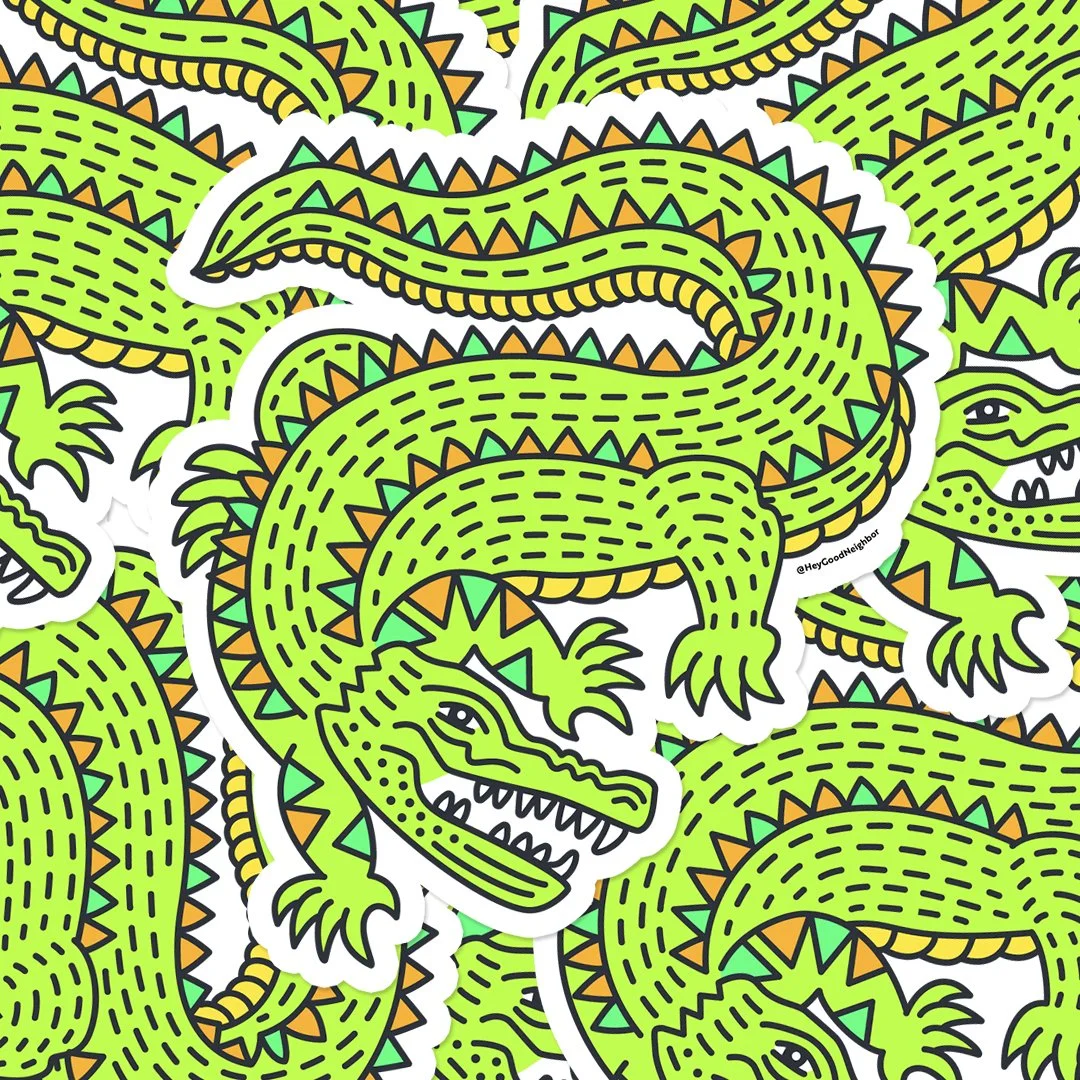 Aligator Sticker