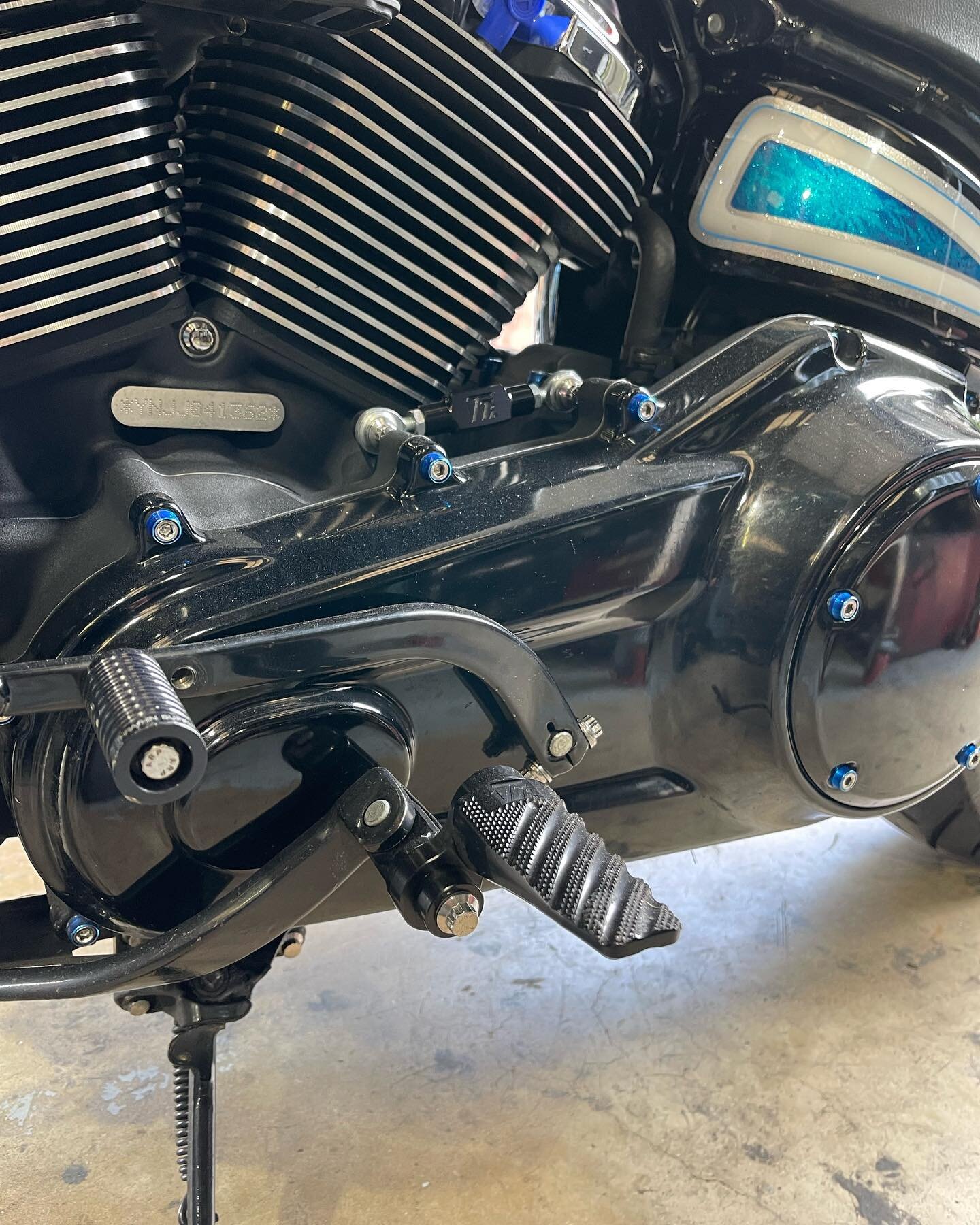 We installed a complete @twistedtindustries foot peg set including brake and shift linkage before our trip to @vtwinvisionary Smoky mountain show. After 2600 miles on them, we can say that these pegs rock! The grip in great and the looks are killer. 