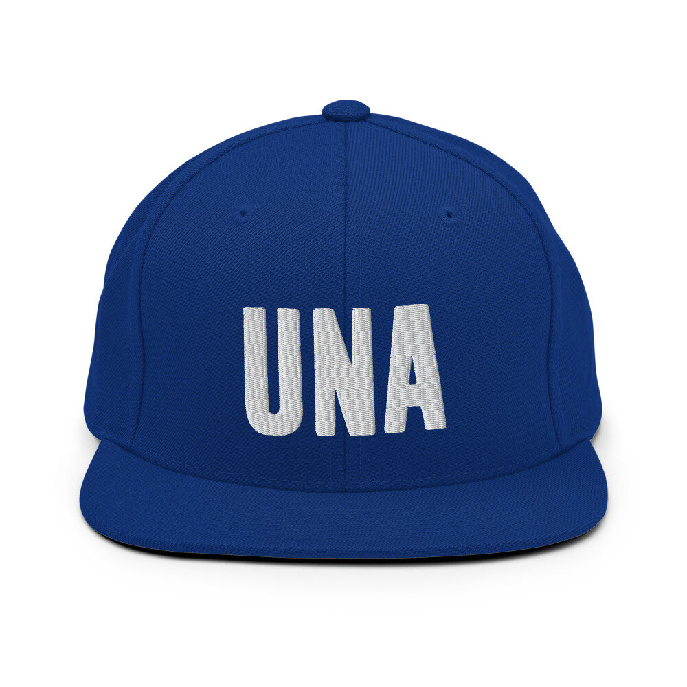 Royal Blue UNA Snapback Hat — UNA Store