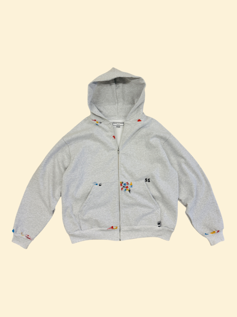 Standard Art School Zip Hoodie (Grey) — Savant Studios