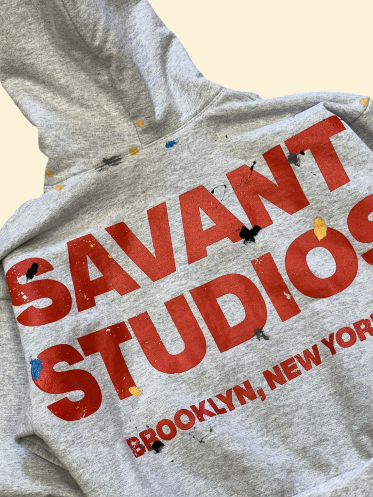 Cropped Art School Zip Hoodie W (Grey) — Savant Studios