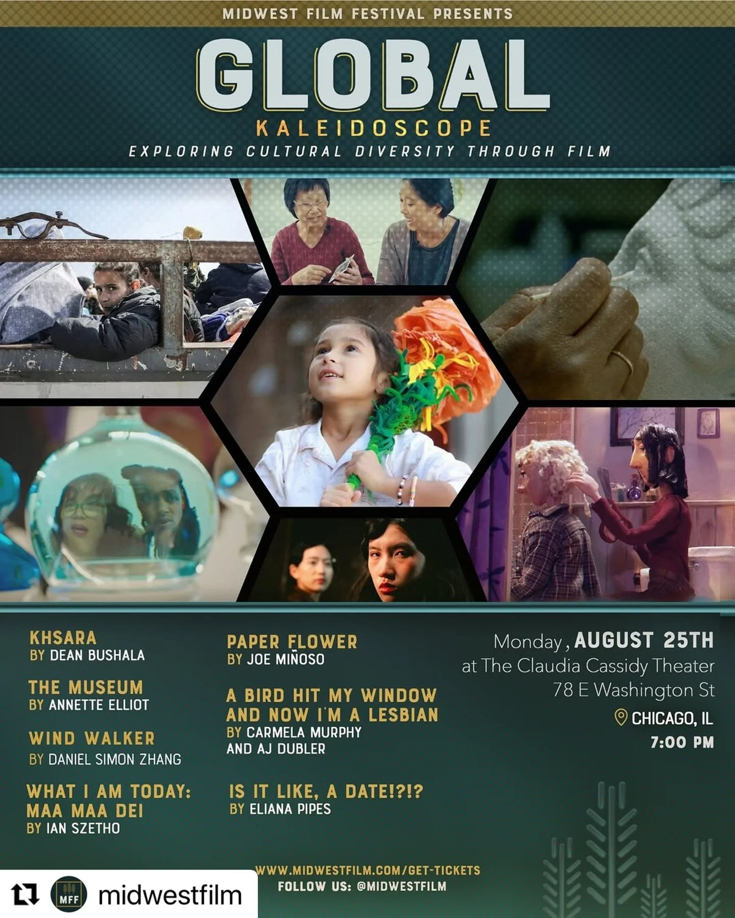 Paper Flower at Midwest Film Fest!
Join us on Monday, August 25th, at 7 PM for an evening of Midwestern stories that celebrate the heartland&rsquo;s global roots. ⁠

These are stories from across the globe, curated by Midwesterners, about the people,