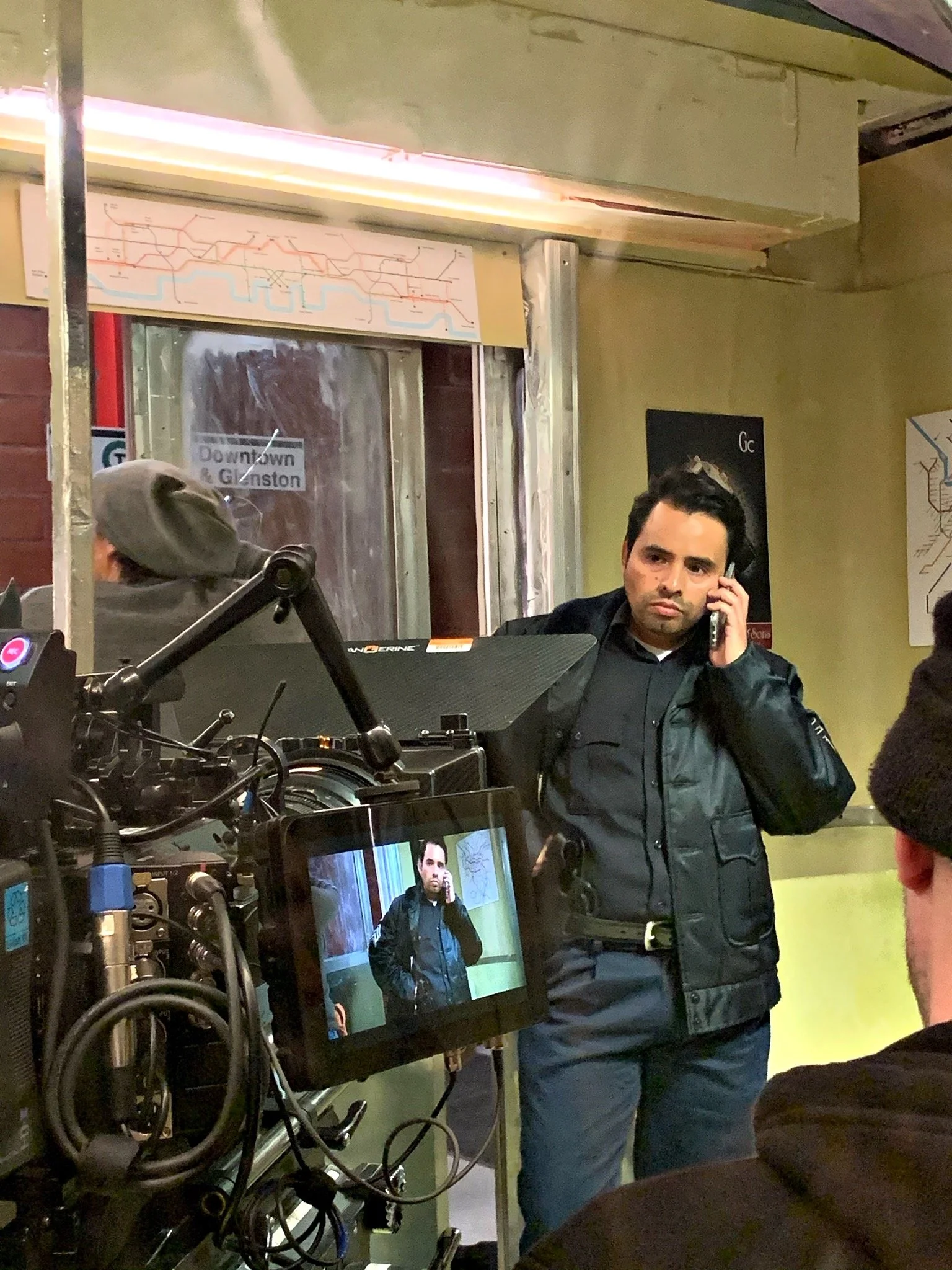 Erick Juarez, On Set. 