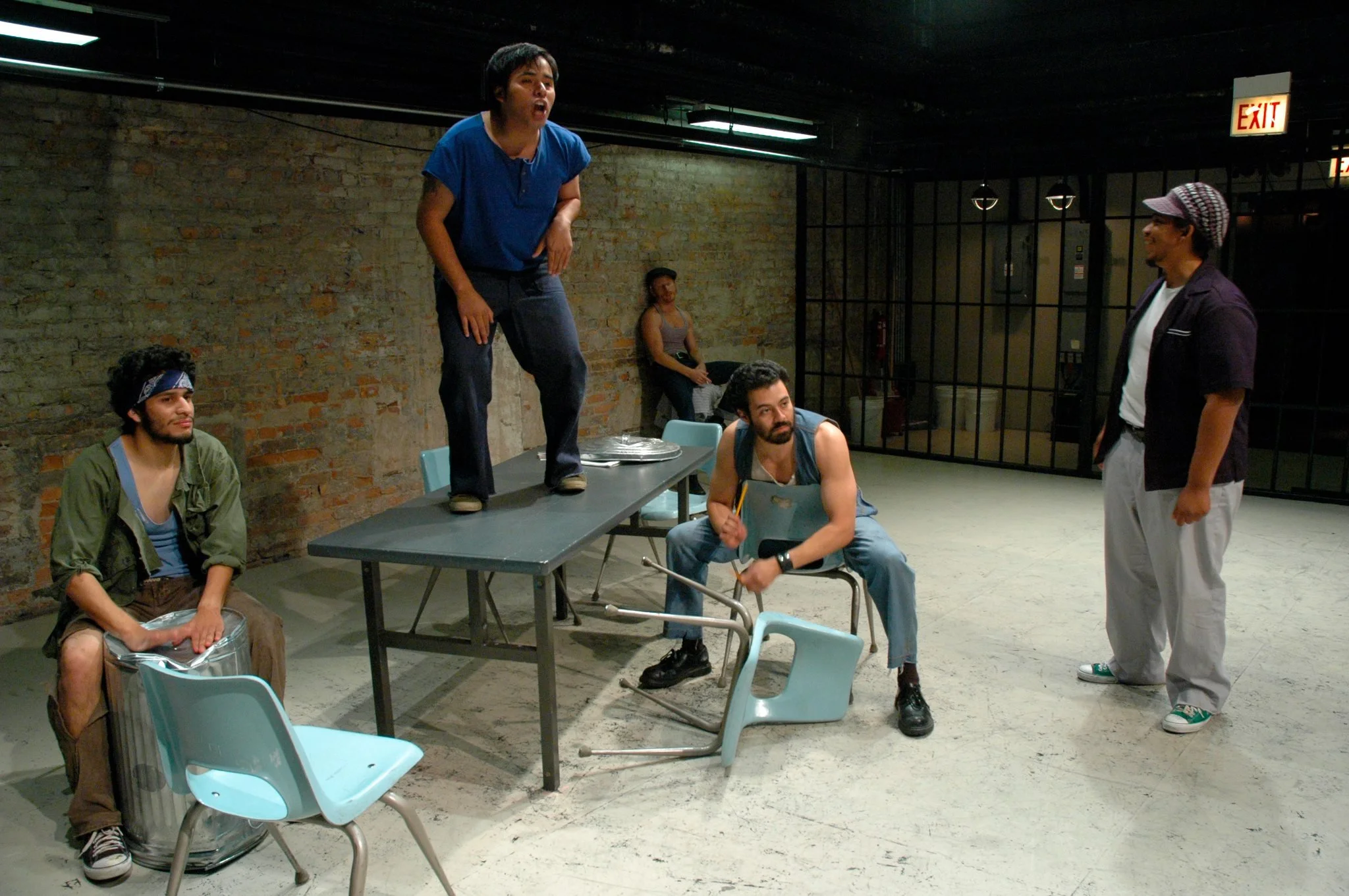 Erick Juarez and cast. Short Eyes By Miguel Pinero. 