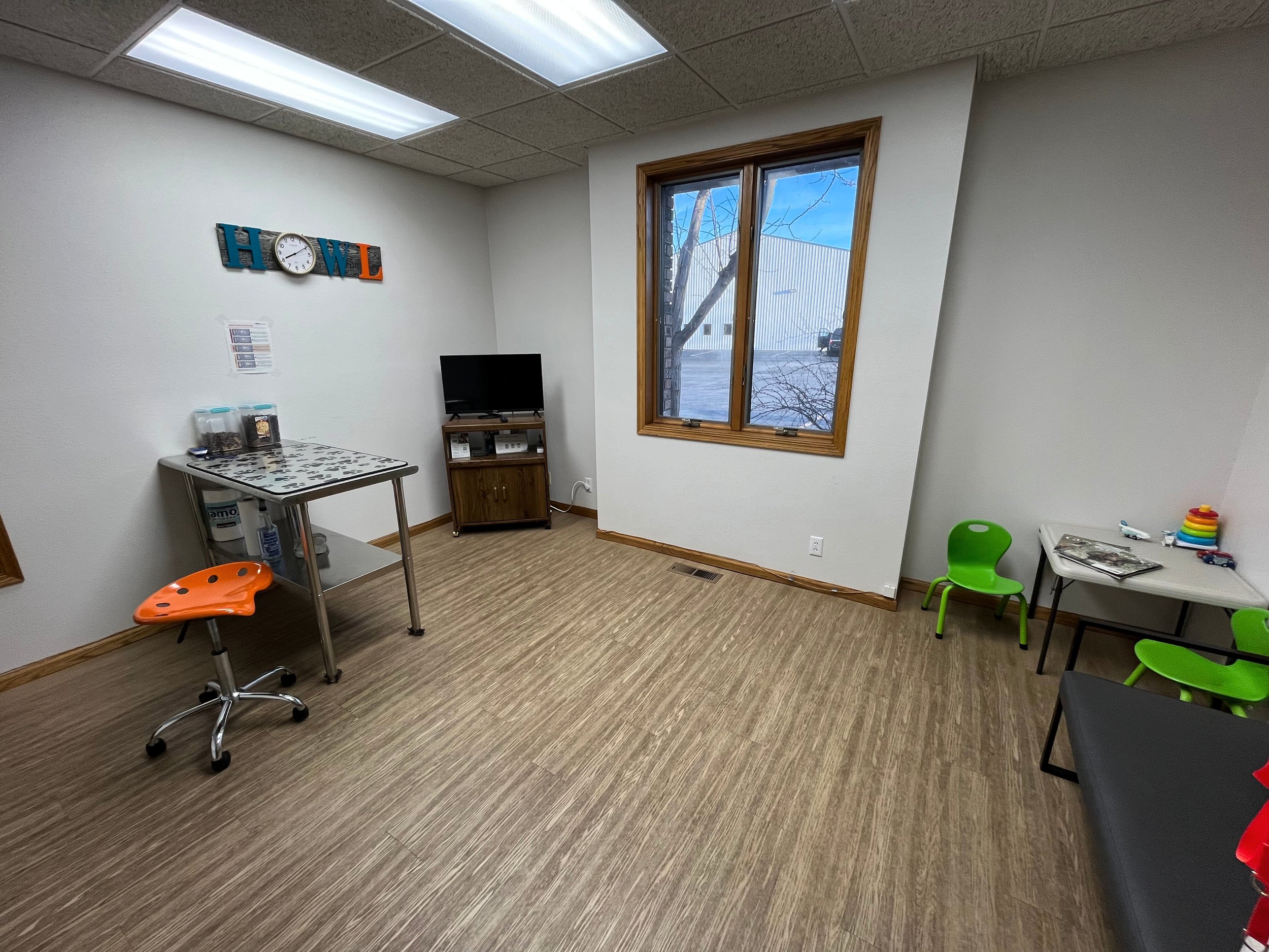 Our exam rooms have ample space so any size dog feels free to move around