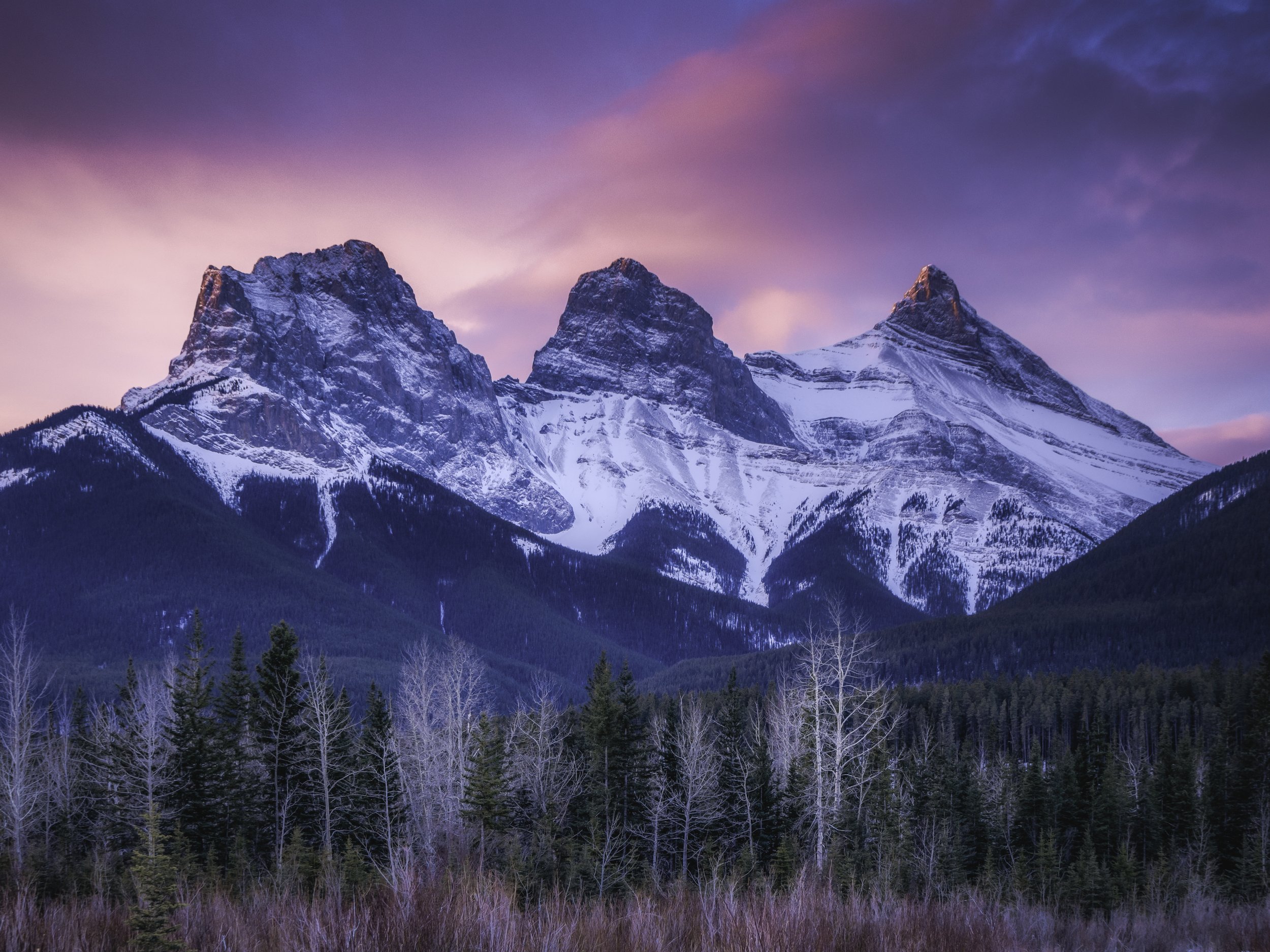 The Three Sisters, Canmore, Alberta 