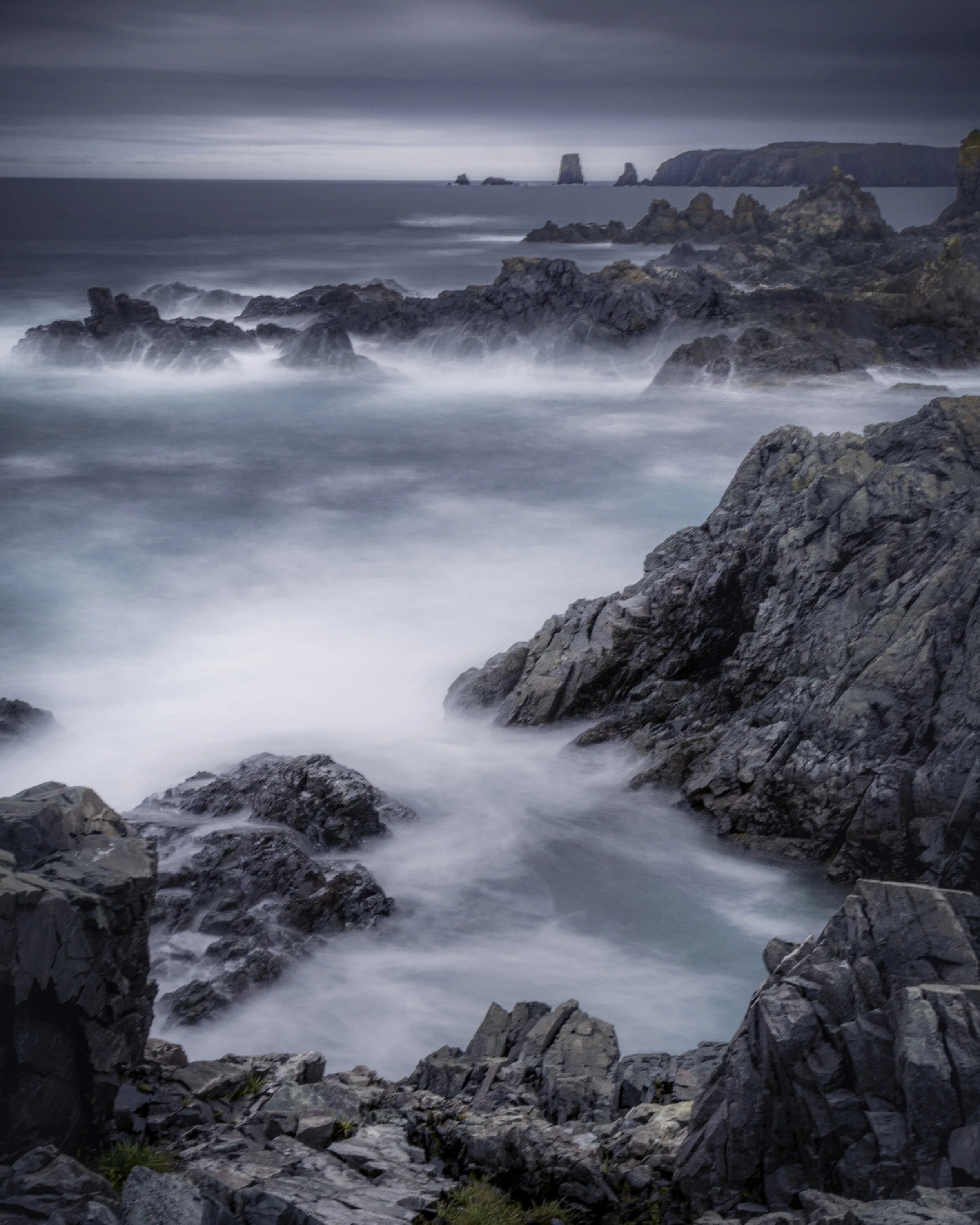 Bonavista Stormy Rocks Slow Shutter 2019 .jpg