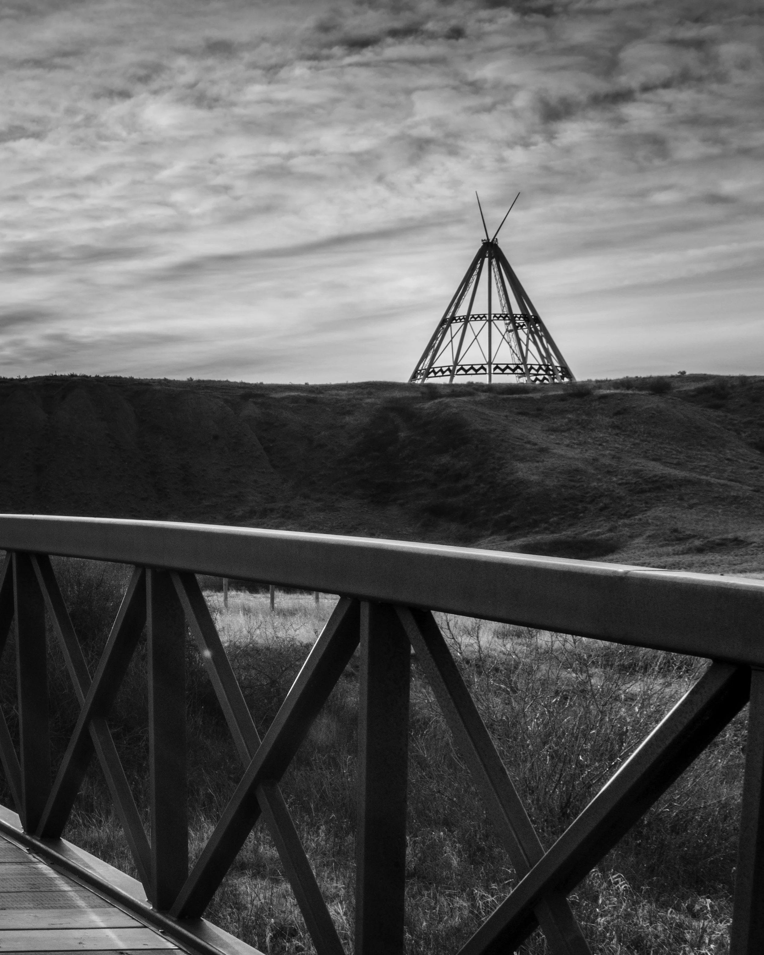 Medicine Hat Teepee with Bridge BW 2021.jpg