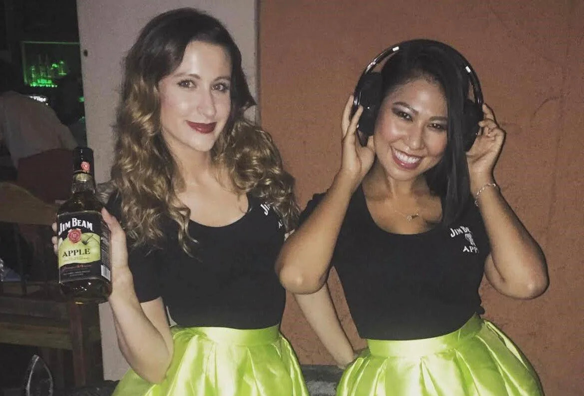 The debut of Jim Beam Apple at an on-premise event. I usually managed one or two other girls depending on the activation and also recapped the events in our portal. 2017