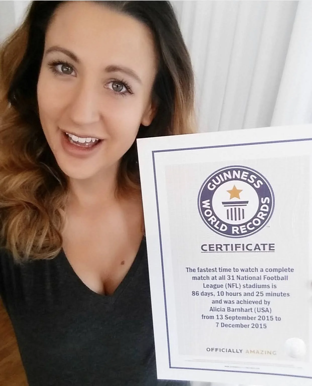 The day I received my official GWR certificate in the mail... was so happy!