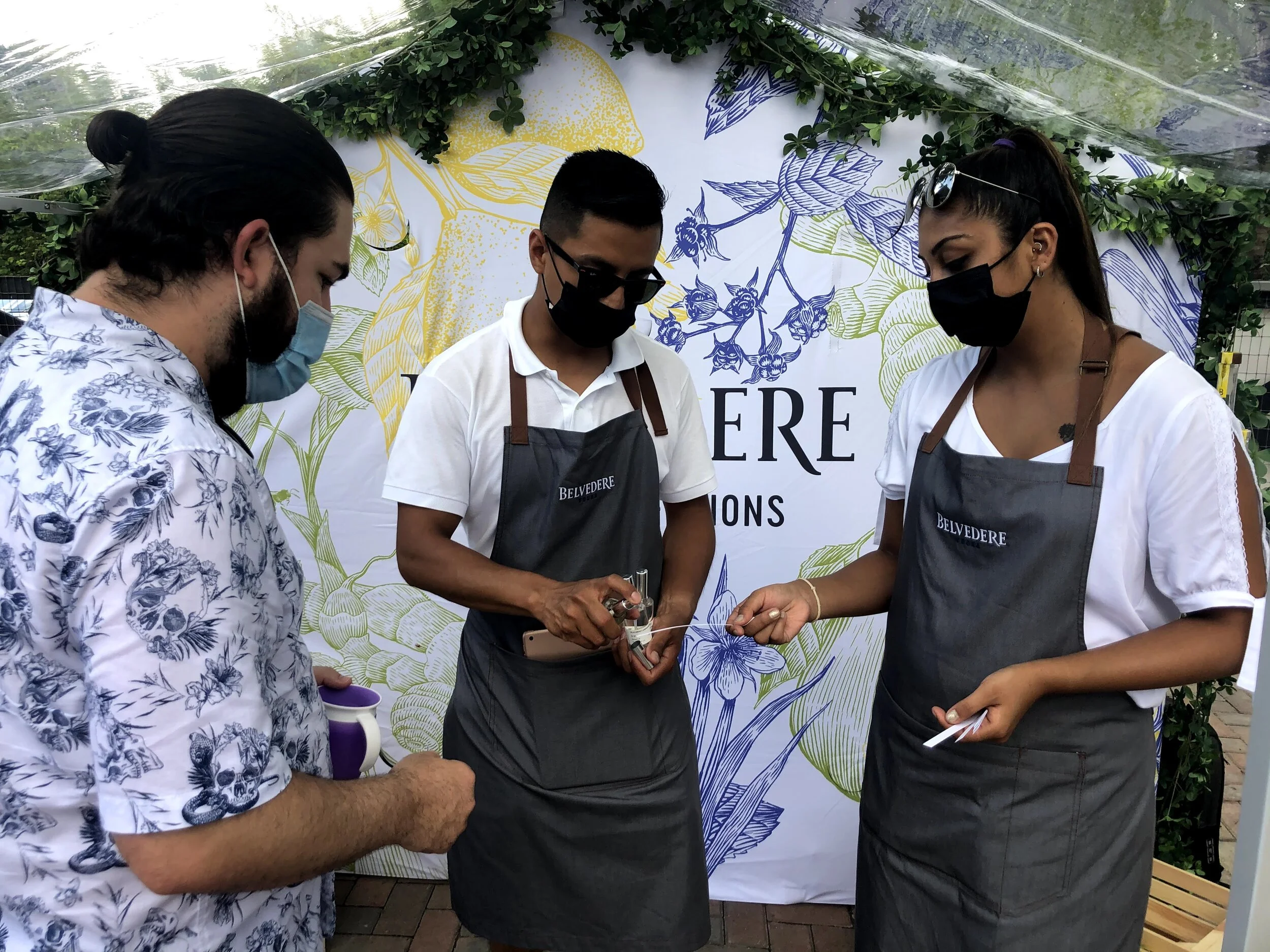 My Brand Ambassadors leading a consumer through the different infusion scents during the activation. This was a dry event which is always a little tricky when promoting something you ingest, but we appealed to guest's other senses and gave them some