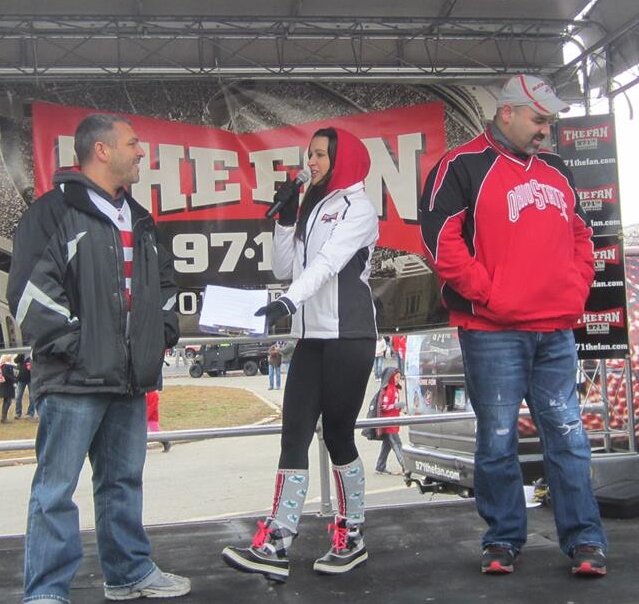 During football season, I hosted Ohio State trivia at our station's tailgate.