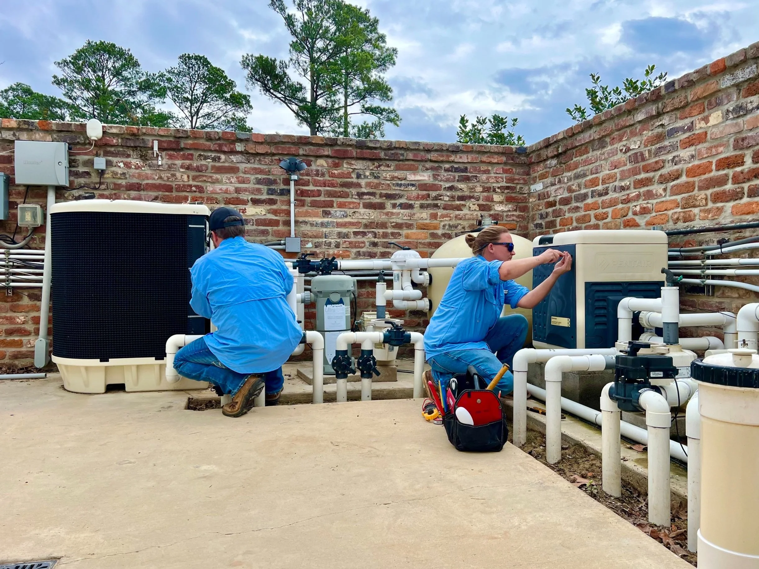 WATERSCAPES OF SHREVEPORT MAINTAINING POOL EQUIPMENT AND PROVIDING POOL SERVICE.