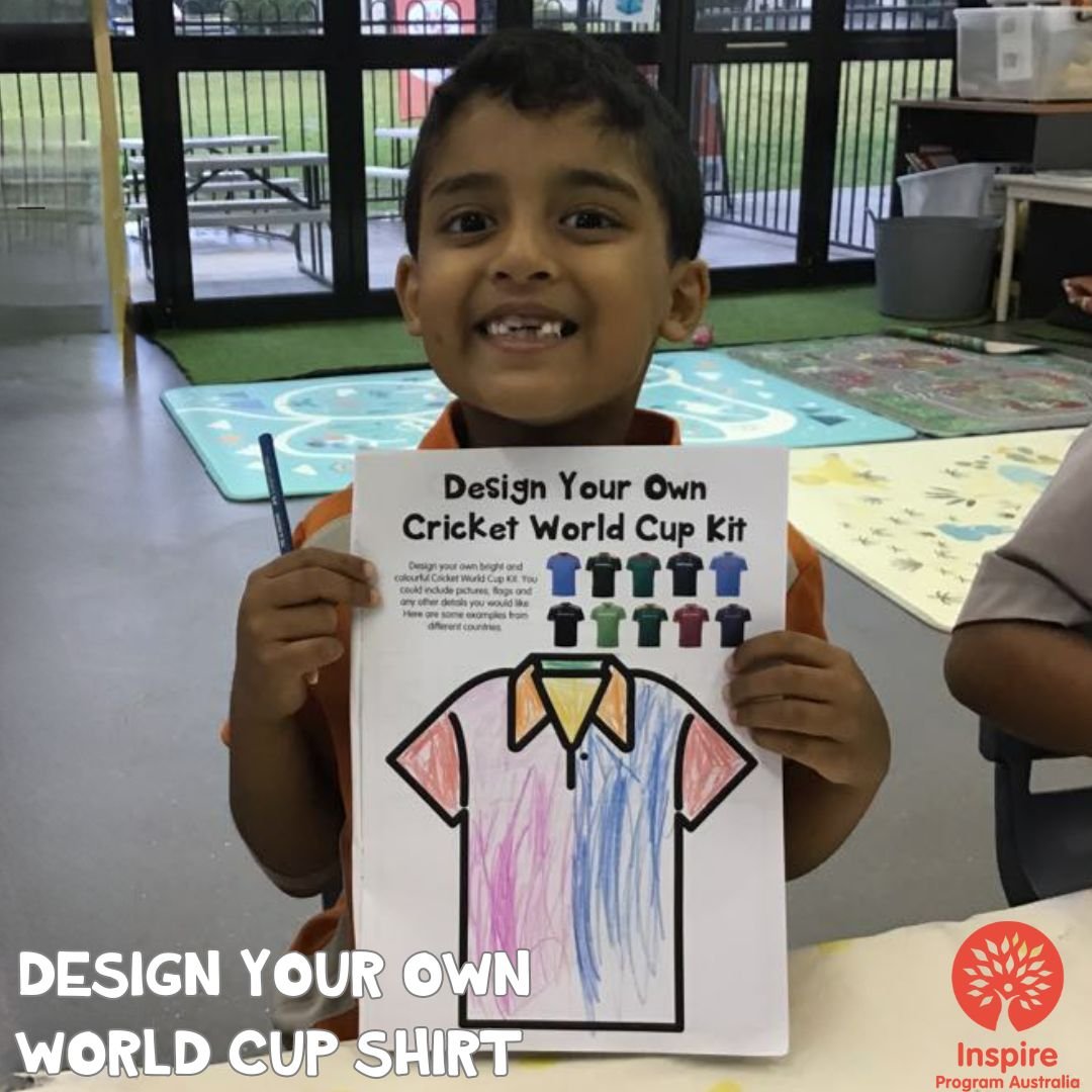 DESIGN YOUR OWN WORLD CUP SHIRT

Last term brought a burst of creativity to our centre as each child was given the opportunity to design their own World Cup shirt.

It was truly inspiring to witness the variety of designs and the sheer creativity tha