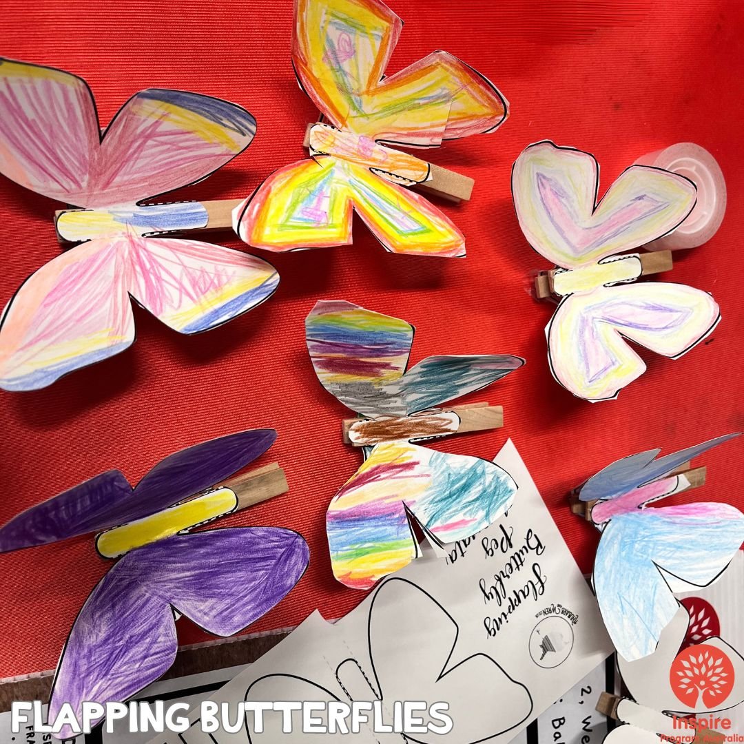 FLAPPING BUTTERFLIES

At Inspire Time, a burst of creativity and joy unfolded as children embarked on a journey of crafting flapping butterflies. 

These creations had mimicked the flutter of real butterflies. 

With each fold and colour, the childre