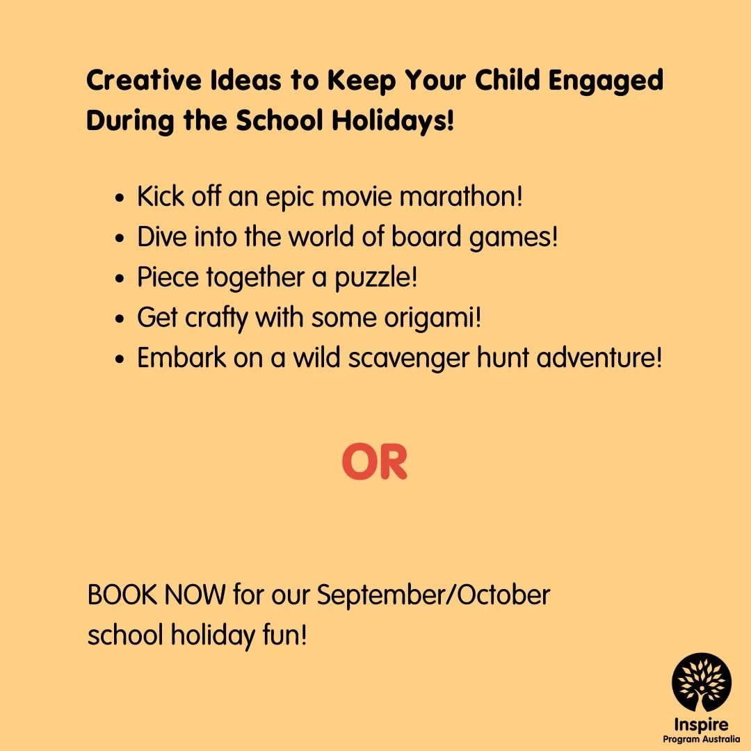 Creative Ways to Engage Your Child During School Holidays!

Here are several fun ideas to keep your child entertained during the school holidays. You can organise an epic movie marathon, work on a puzzle together, or even go on an exciting scavenger 