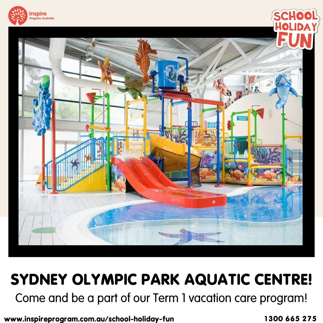 Sydney Olympic Park Aquatic Centre!

Cool off and make a splash at Sydney Olympic Park Aquatic Centre! 

Kids will enjoy a fun-filled day at the swimming pool, complete with water slides, splash zones, and plenty of space to swim and play. 

Inspire 