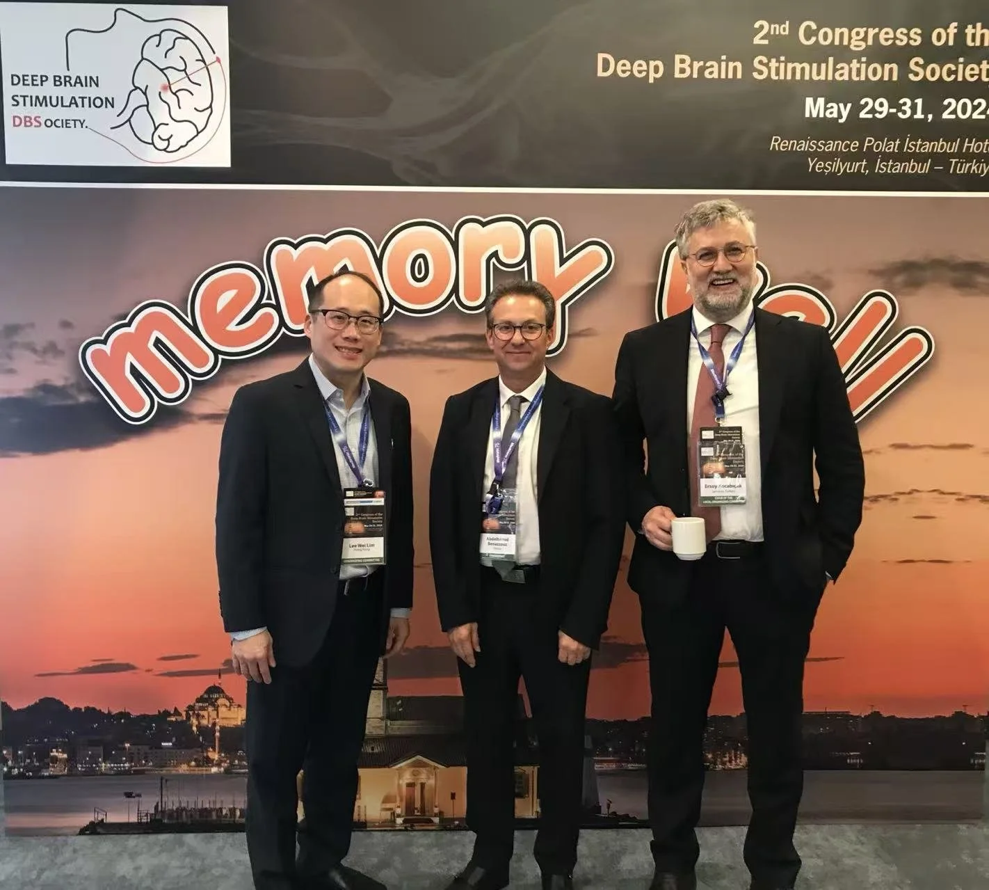 2024-05-31 DBS Society Congress Istanbul (Lee Wei Lim, Abdelhamid Benazzouz, & Rector Ersoy Kocabicak)