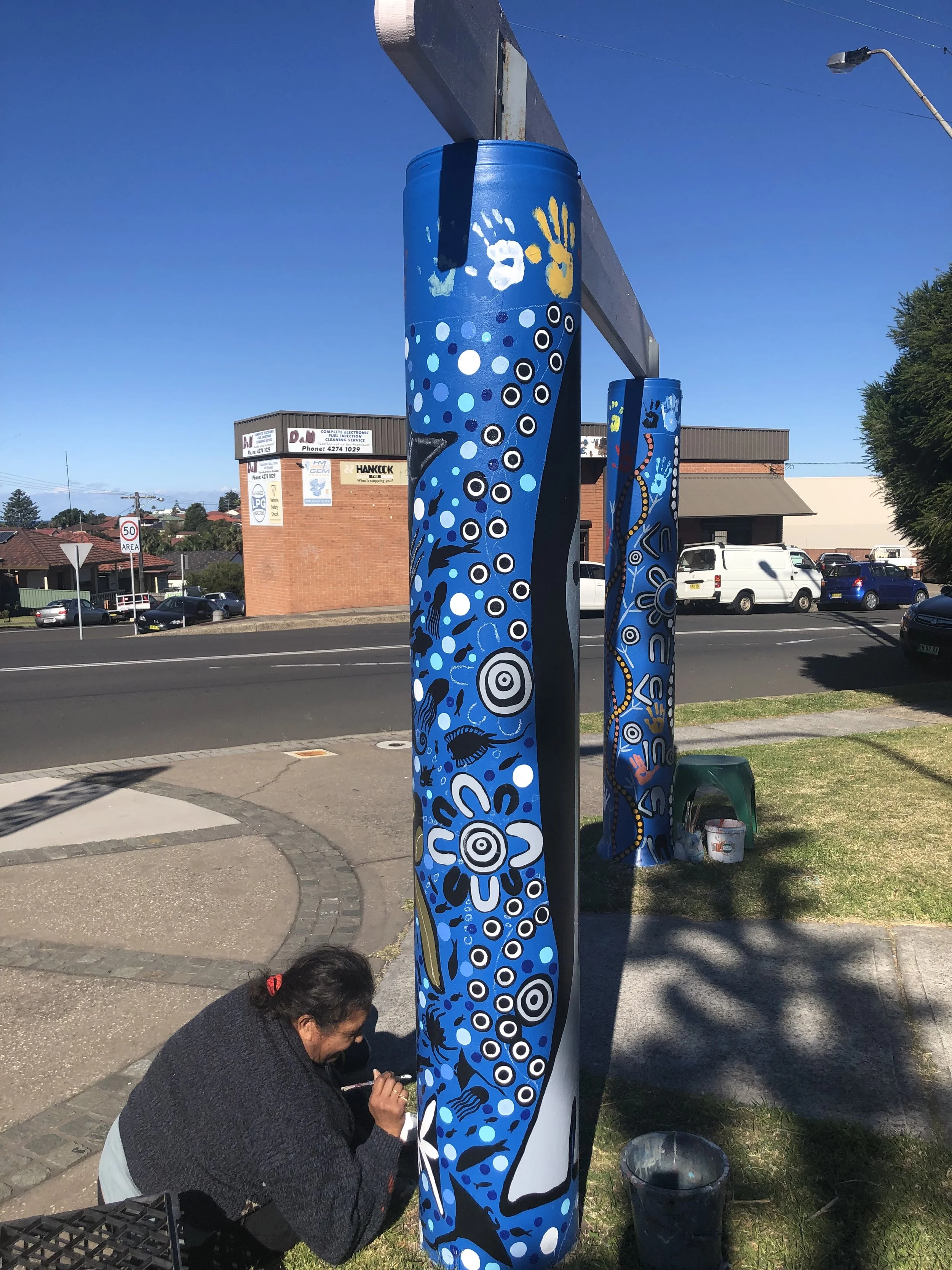 totems at the port kembla community centre.jpeg
