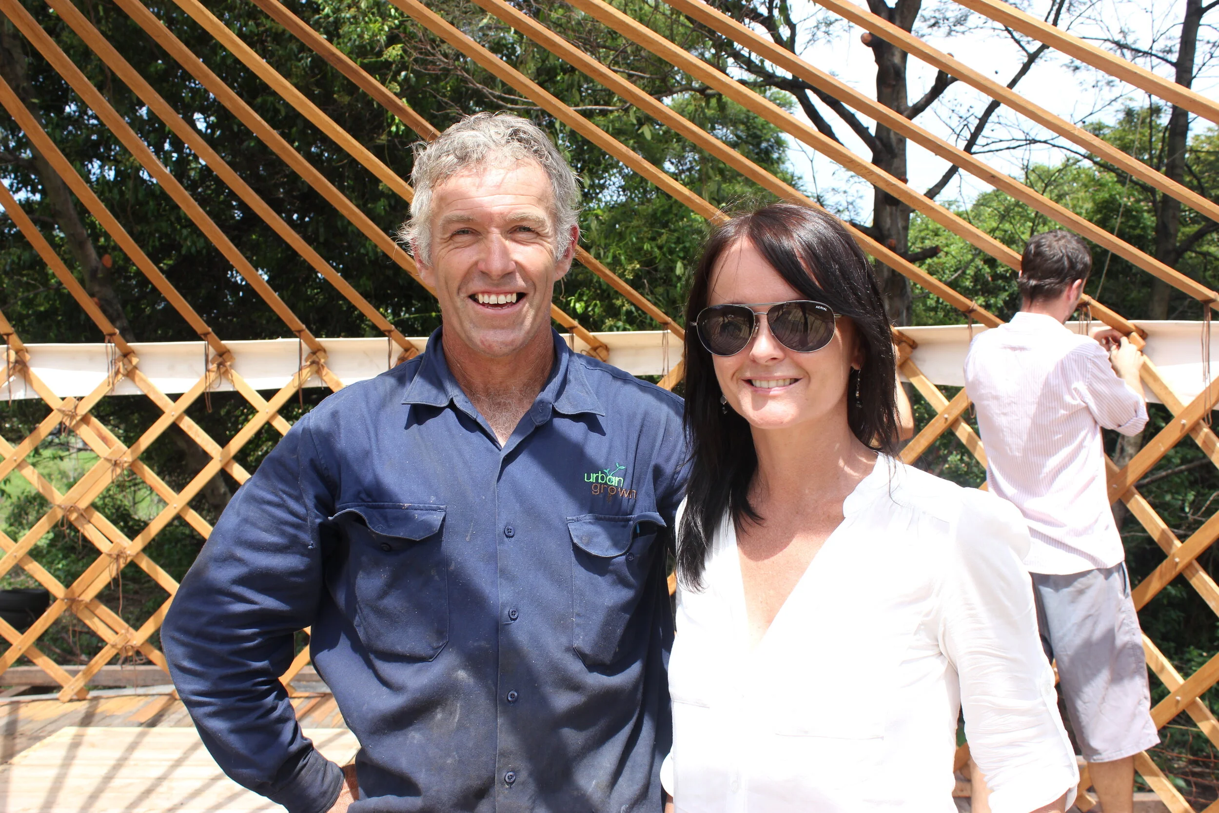 31 OCP Urban Grown building a Yurt frame.JPG