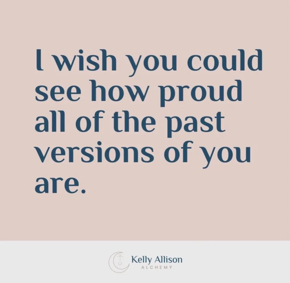 It&rsquo;s so easy to focus on what still feels hard and forget how much you&rsquo;ve already overcome and grown through.

There are versions of you that once wished for the life, awareness and strength you hold today.

Even if you&rsquo;re still bec