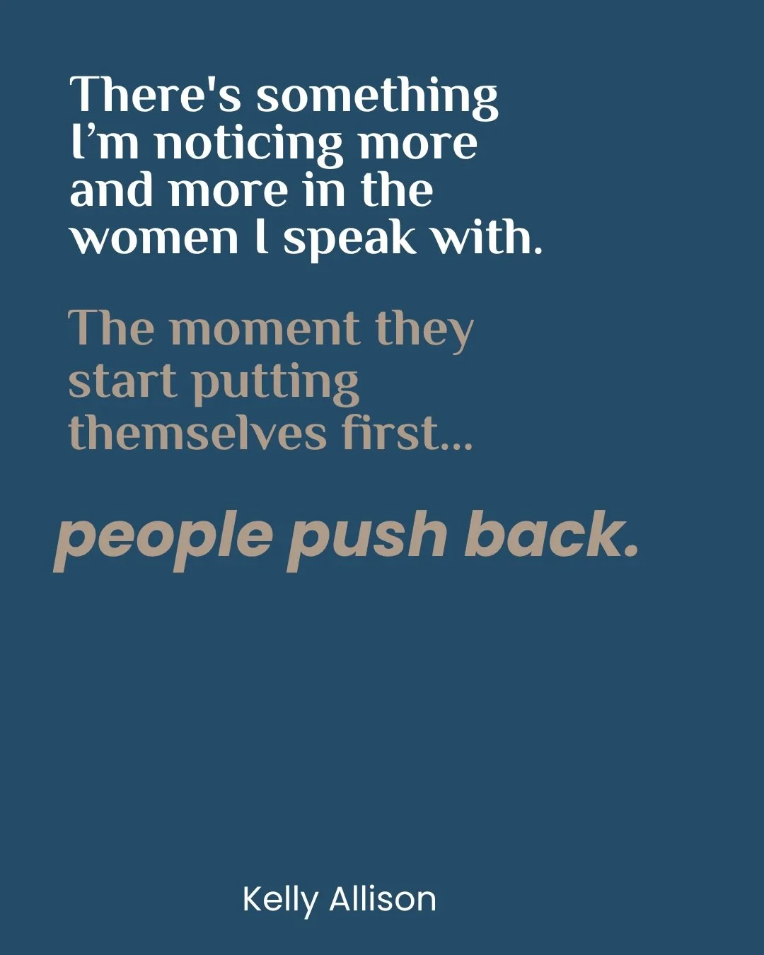 The people who benefited from you always saying yes may not like it when you start saying no. That doesn&rsquo;t mean you&rsquo;re doing something wrong. Putting yourself first isn&rsquo;t about caring less for other people. It&rsquo;s about finally 