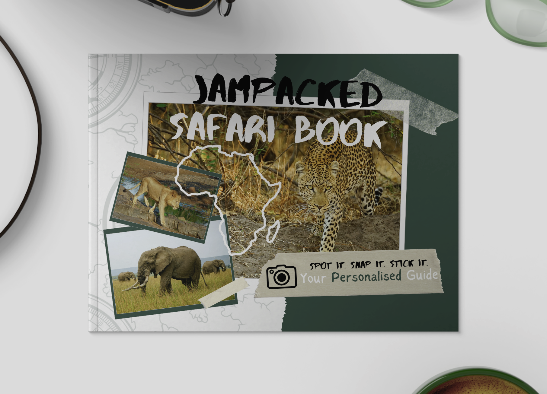 Your Personalised JamPacked Safari Hardcover Photo Book | A  Wildlife Travel Journal