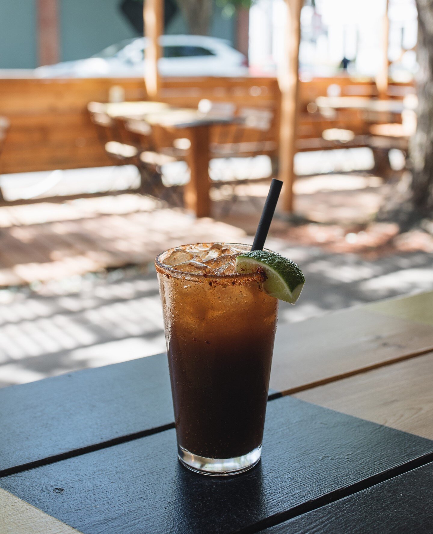 Sunny days call for a refreshing drink 🍹 Enjoy our Tamarind Limeade on the patio. Made in-house by our awesome team with tamarind, lime juice, OJ, and agave. Served with a chili salt rim 🌶️ 😄⁠
⁠
$1 off every day 3 pm-6 pm! The Sudra is open until 