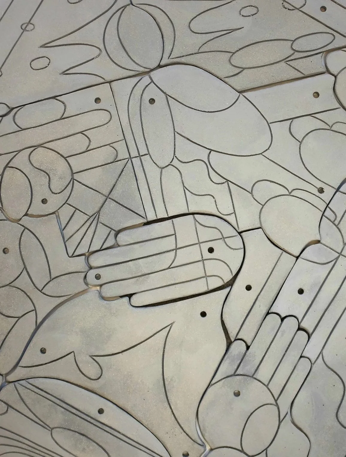 DATA TO DATA RETURNS, 2024, Ceramic 75x80 cm