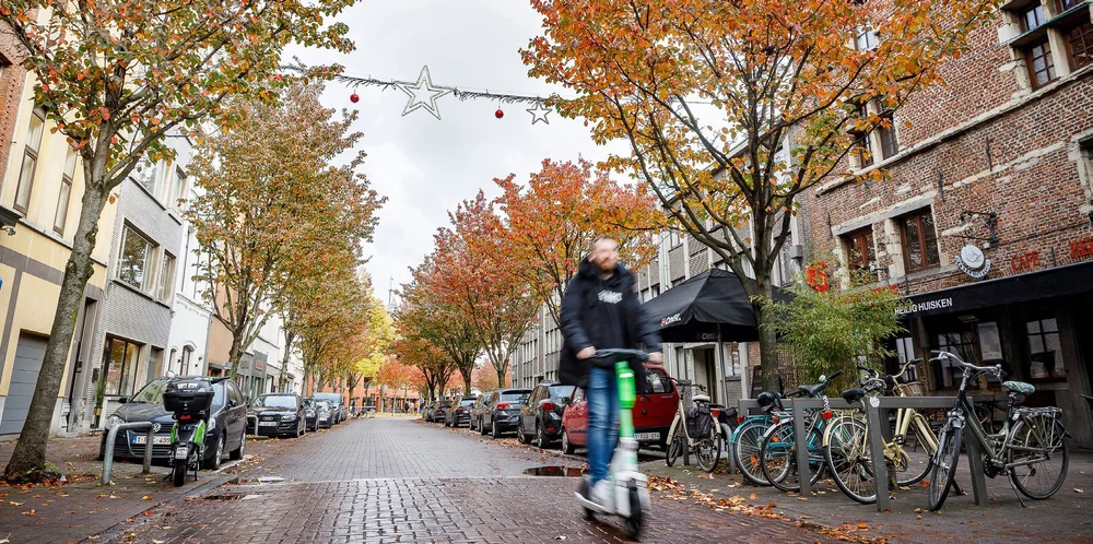 Shared e-scooter in Antwerp (Belgium)